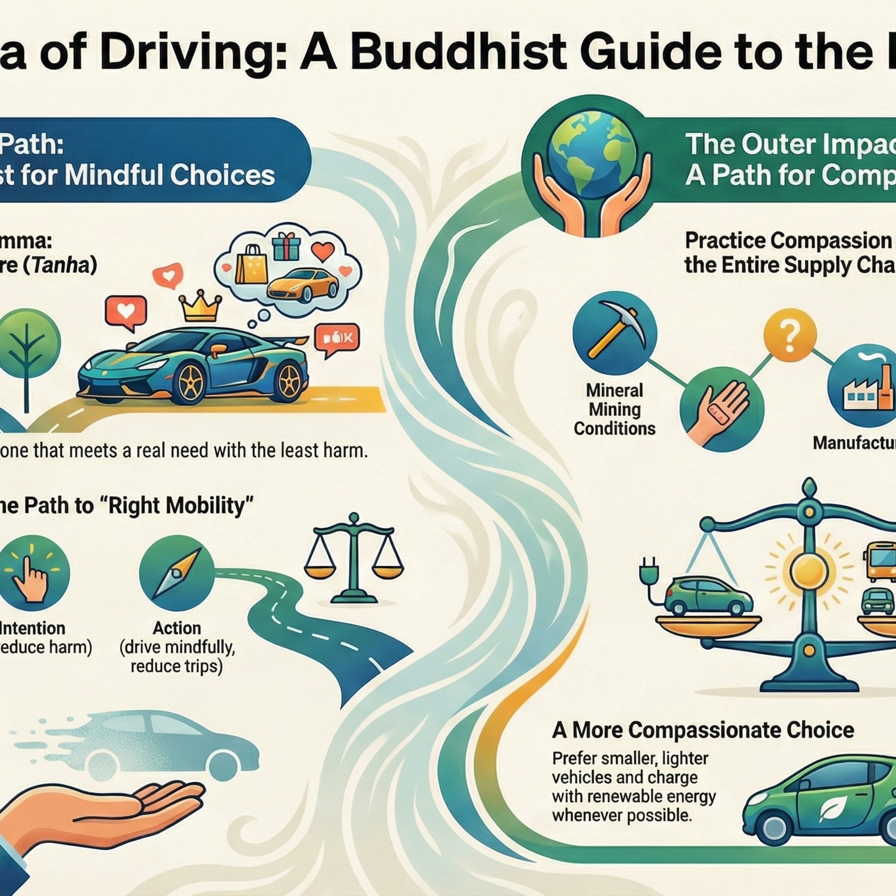 Il Koan a Quattro Ruote: Auto Elettriche, Dharma e la Via di Mezzo. Il Koan a Quattro Ruote: Auto Elettriche, Dharma e la Via di Mezzo.