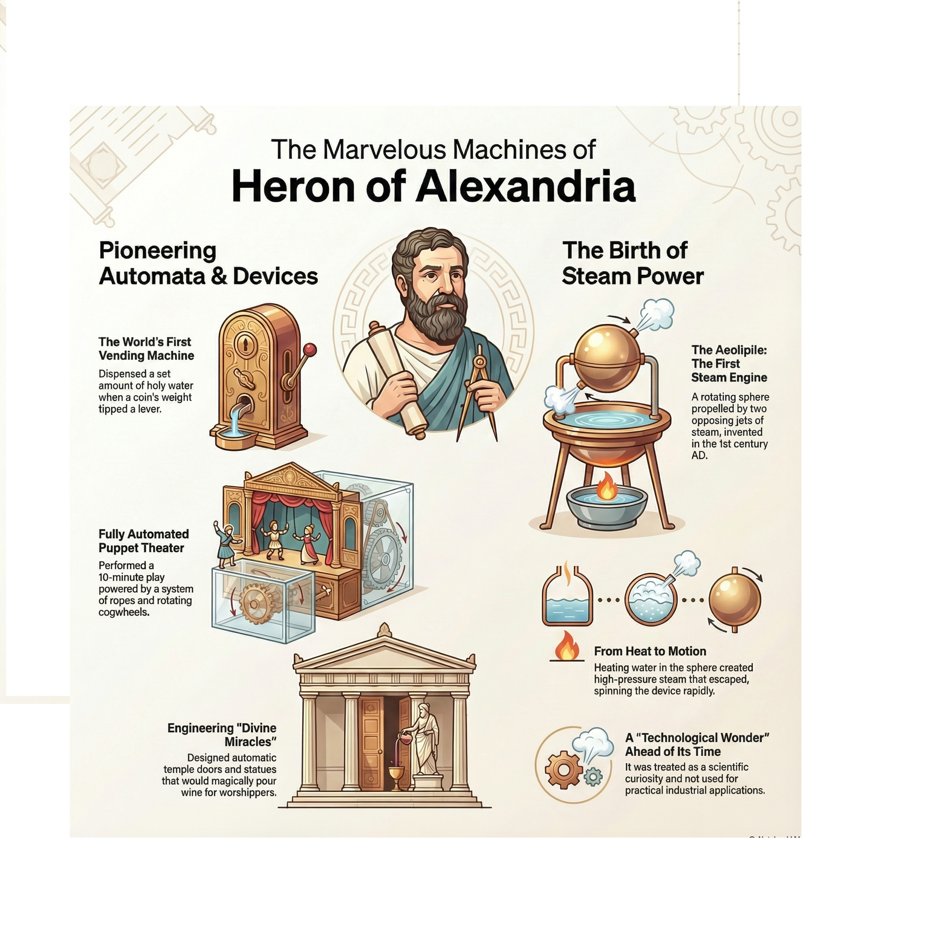 Hero of Alexandria: Mechanics, Steam, and Electric Dreams