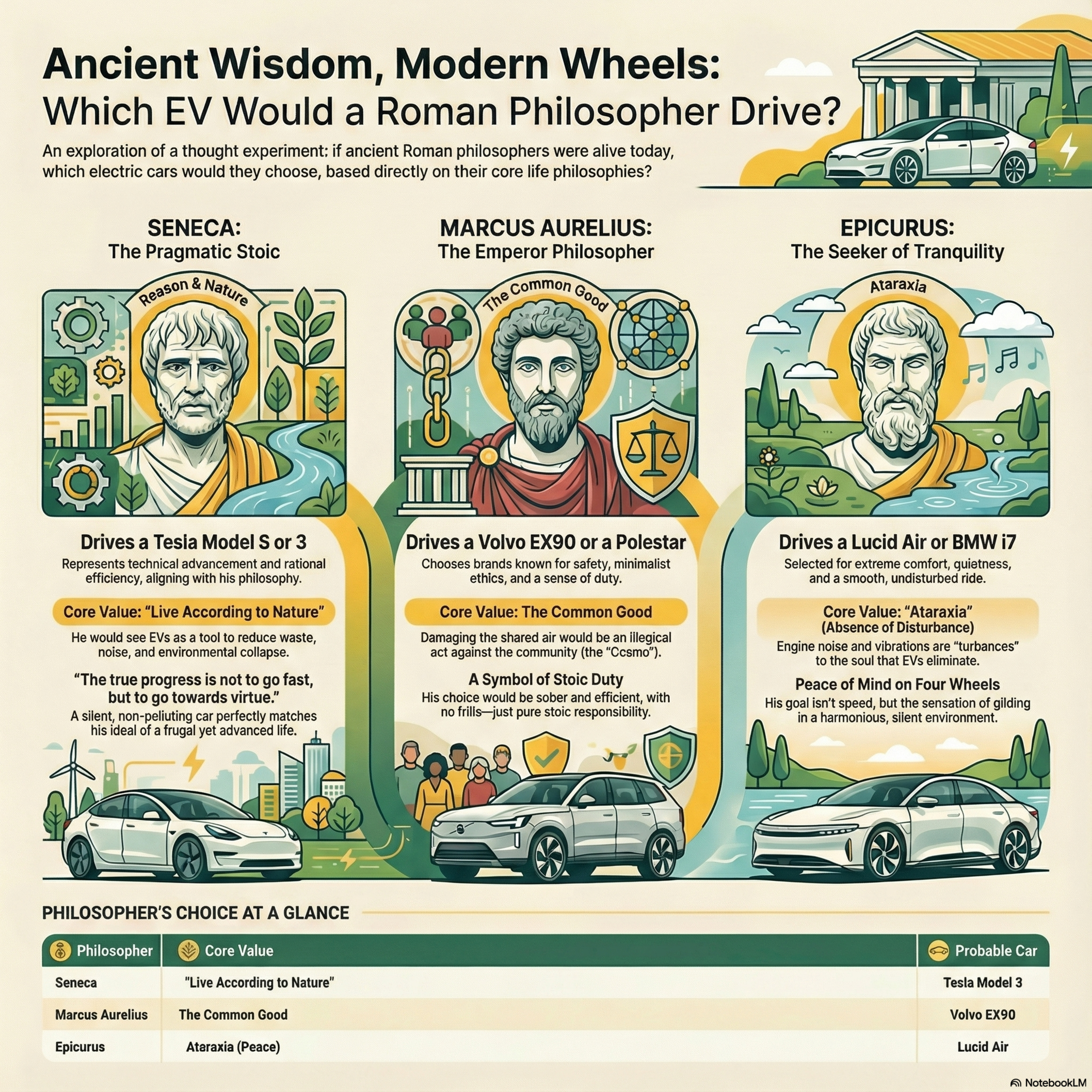 Stoic Driving: Philosophers and Electric Cars