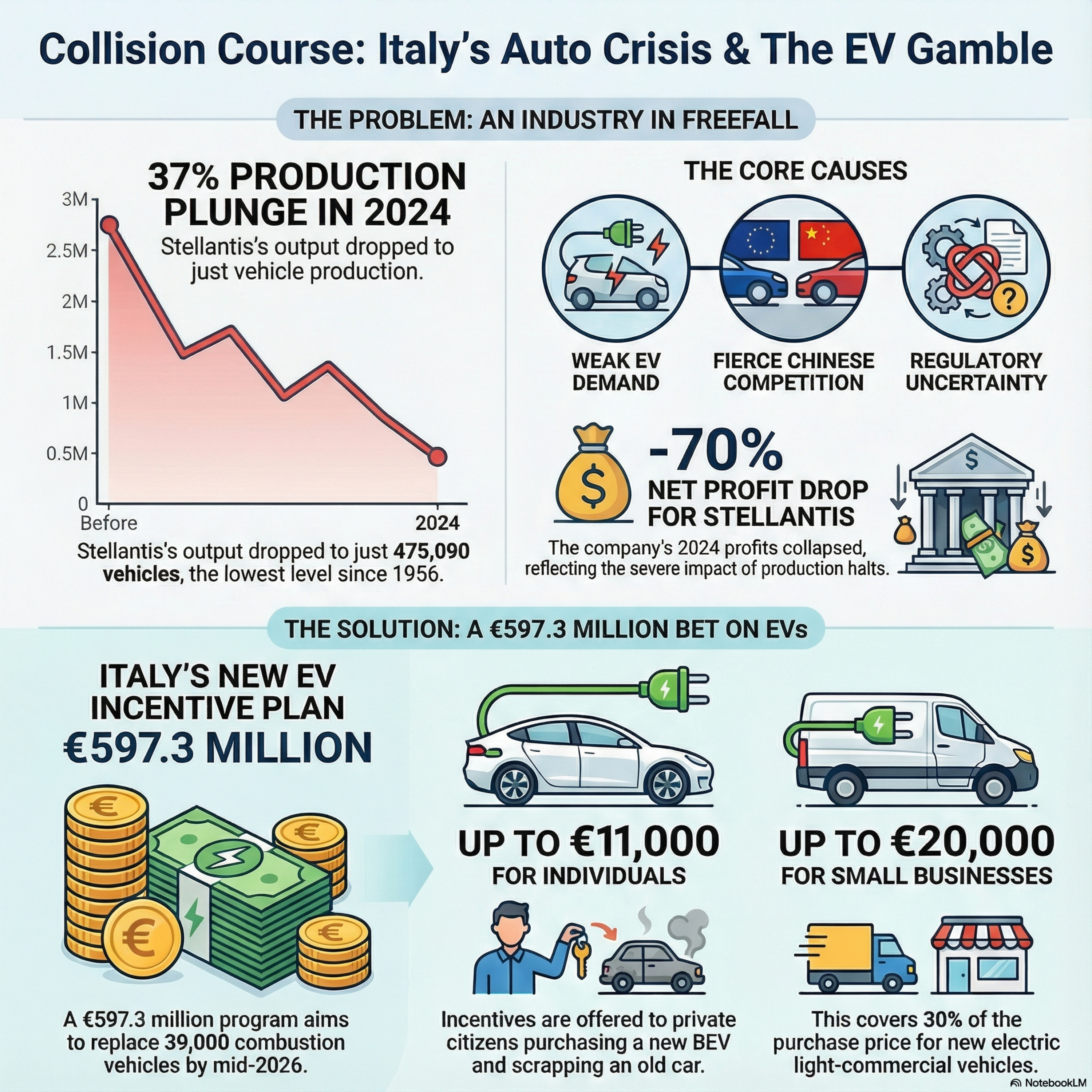 Italian Automotive Market 2025: Crisis and Electric Transition Challenges