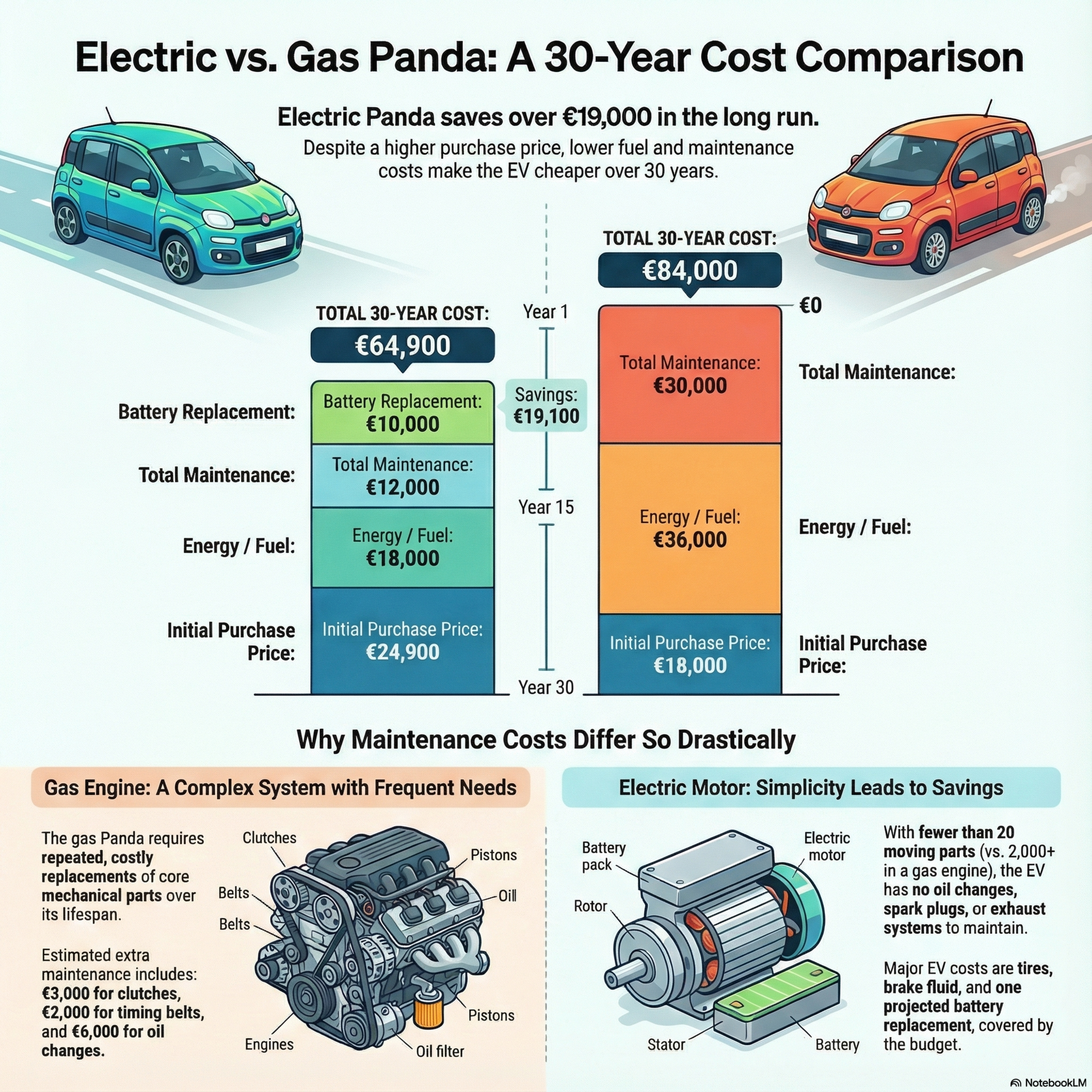 Thirty-Year Cost Comparison: Panda Electric vs. Combustion