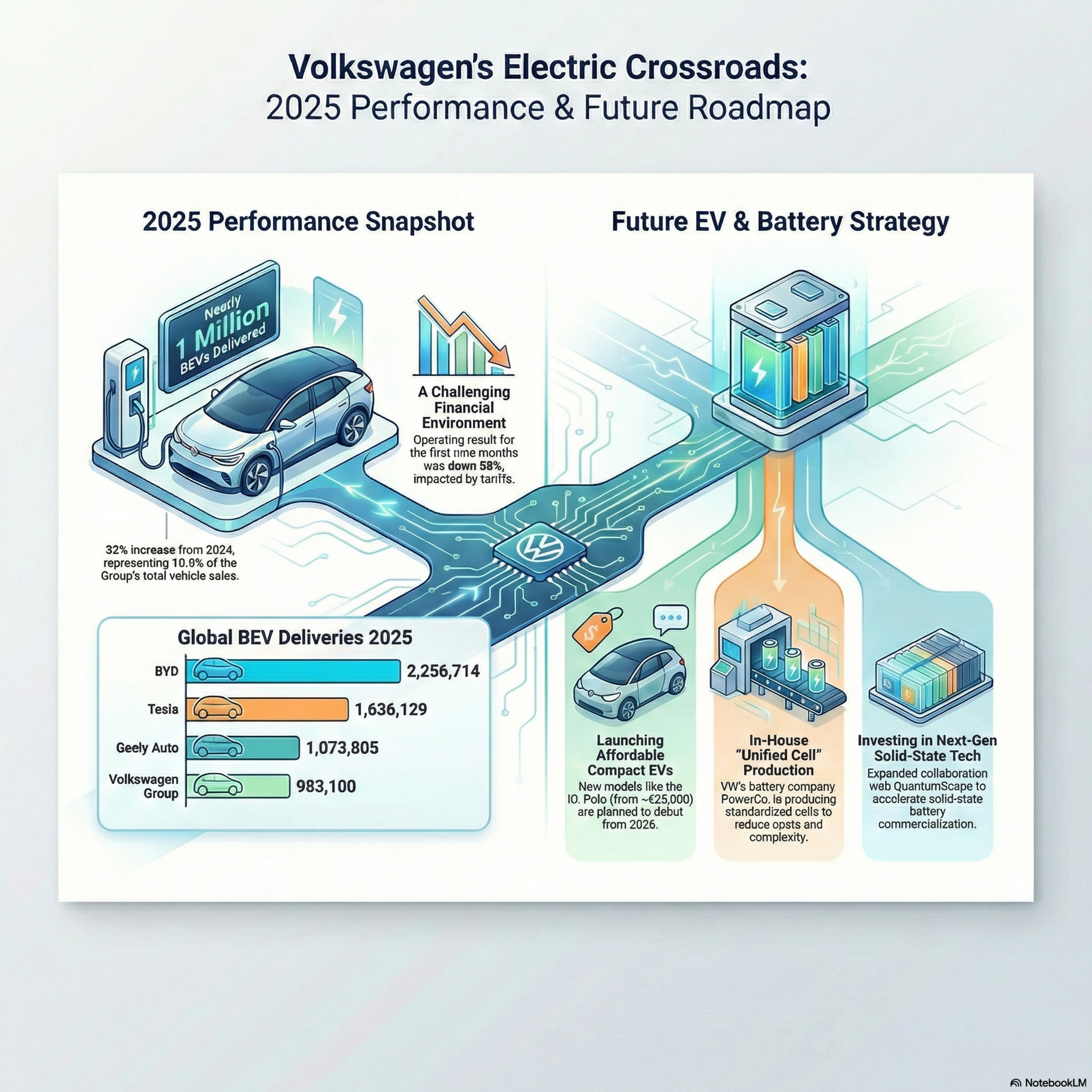 Volkswagen e la Rivoluzione Elettrica: Risultati 2025 e Innovazione nelle Batterie allo Stato Solido