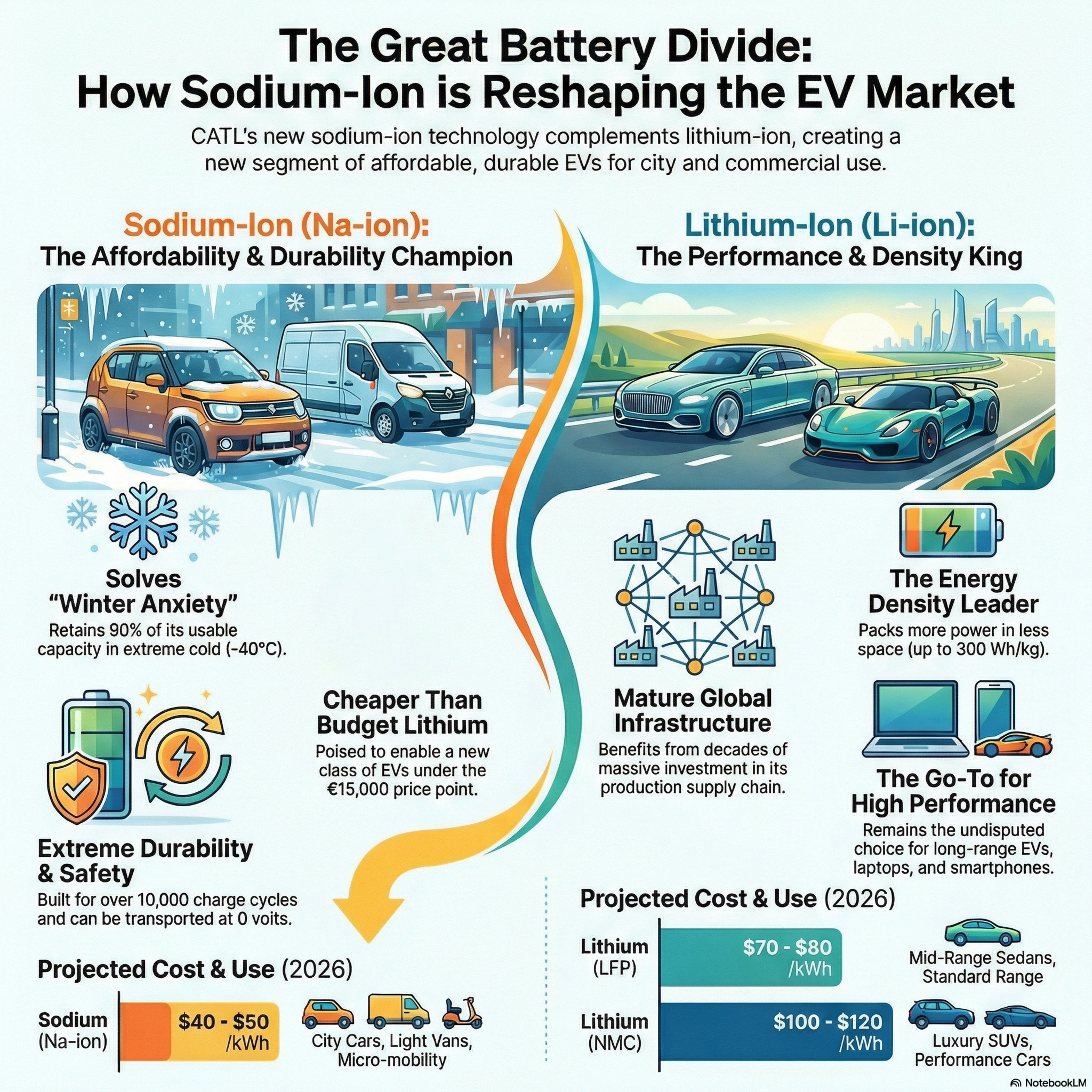 The Dawn of Sodium Batteries and the Lithium Divide