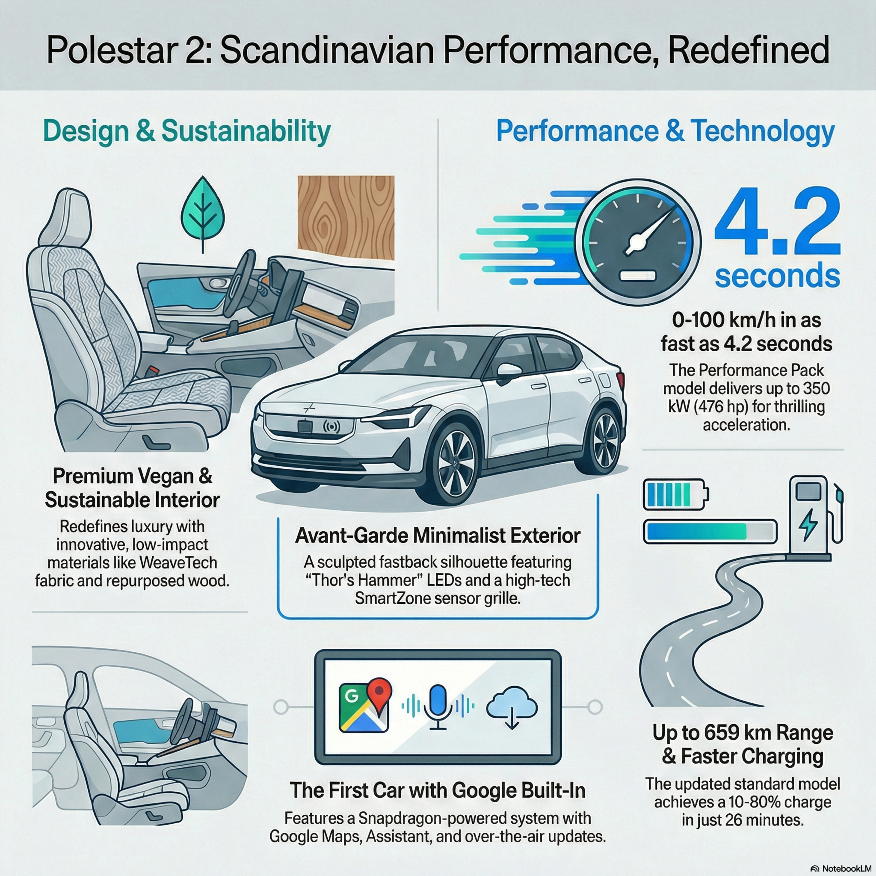 Polestar 2: Scandinavian Minimalism and Electric Performance