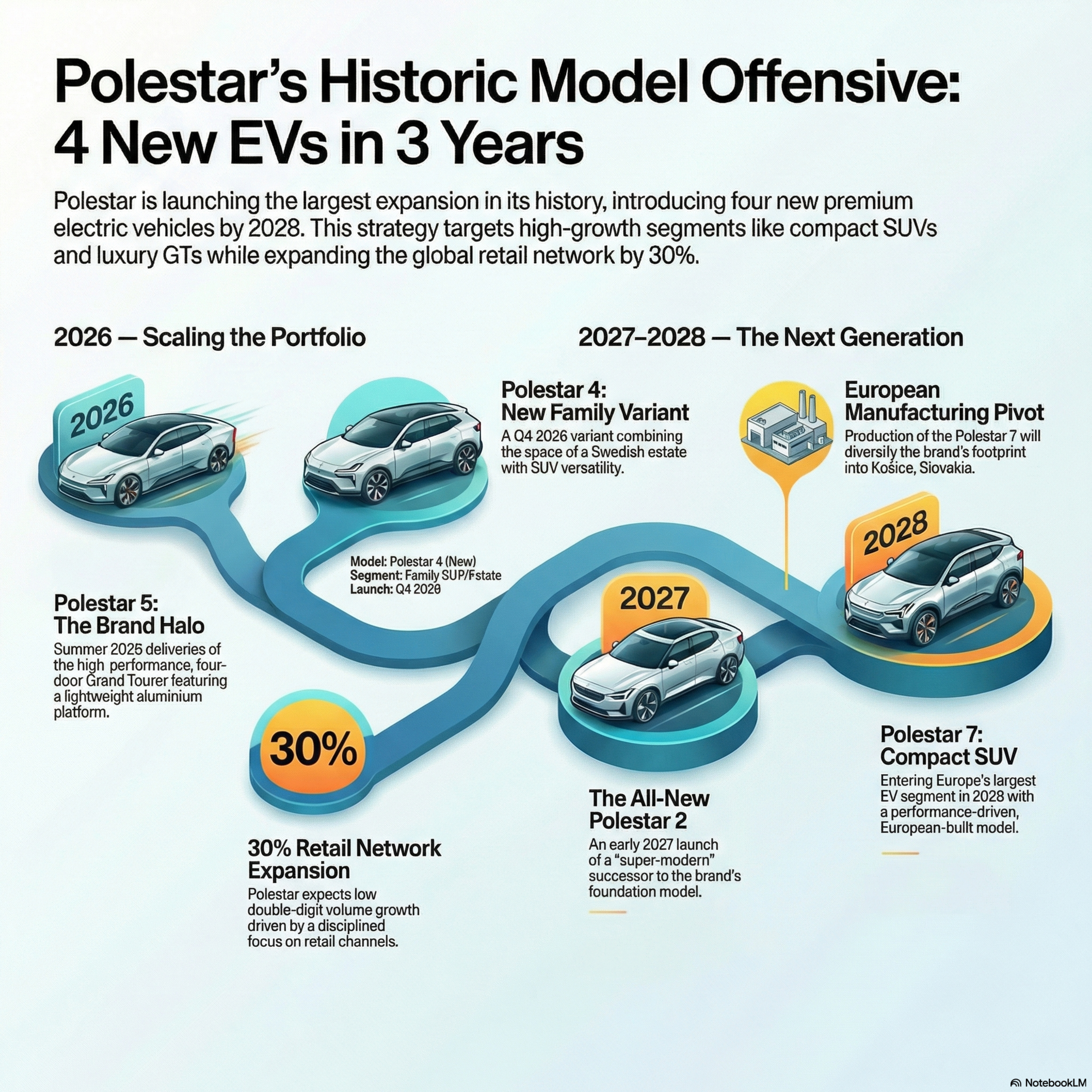 Polestar’s Strategic Evolution: Four New Electric Models by 2028
