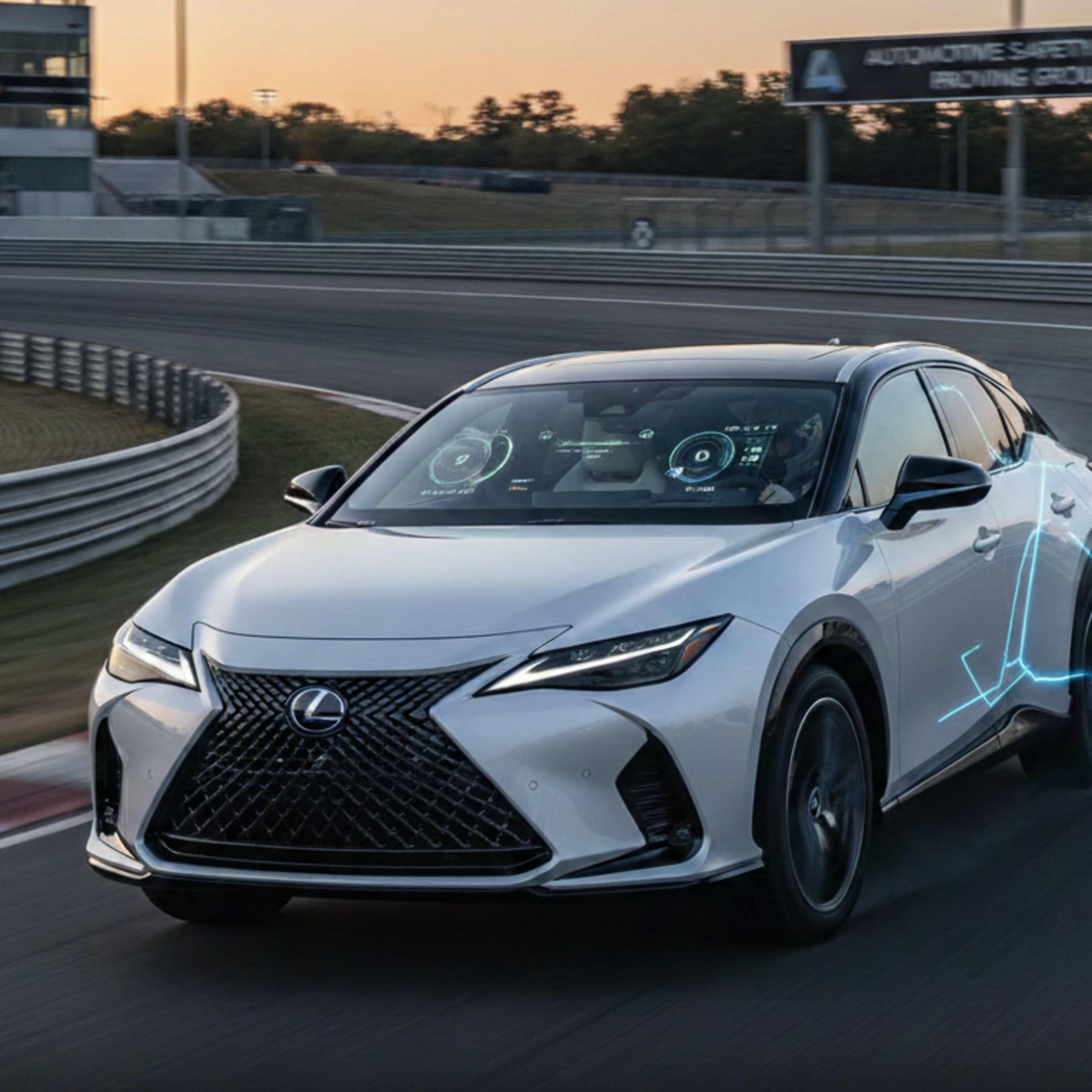 Lexus RZ: Steering the Future on the Vairano Circuit