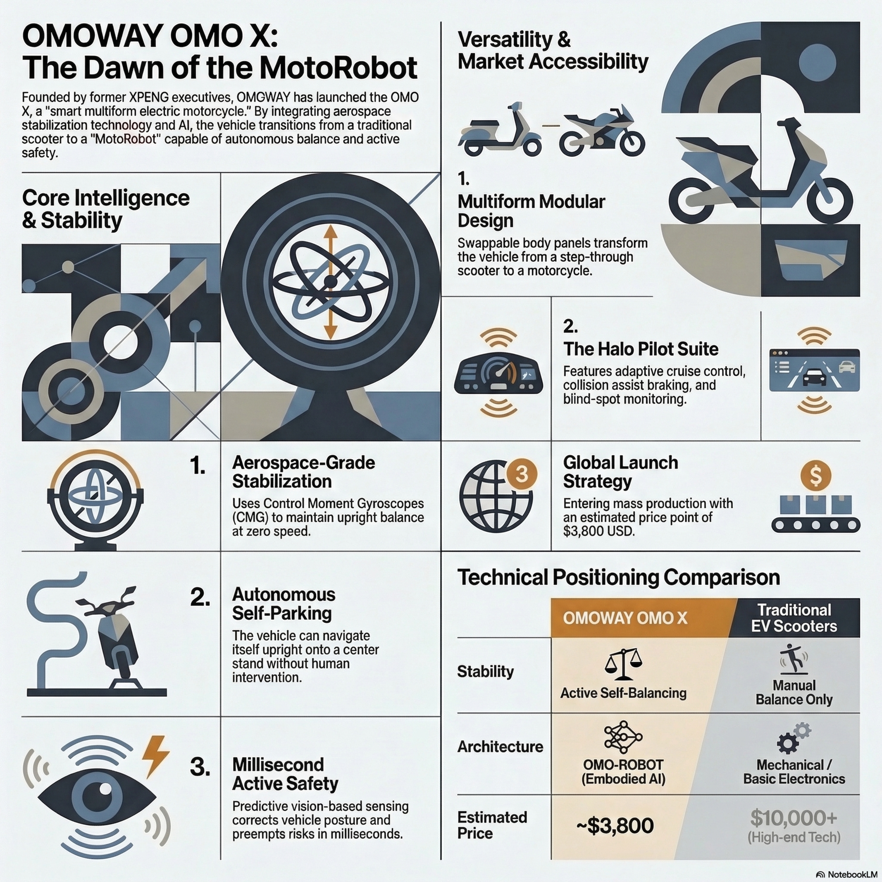 Omo X: The Self-Balancing Future of Electric Motorcycling