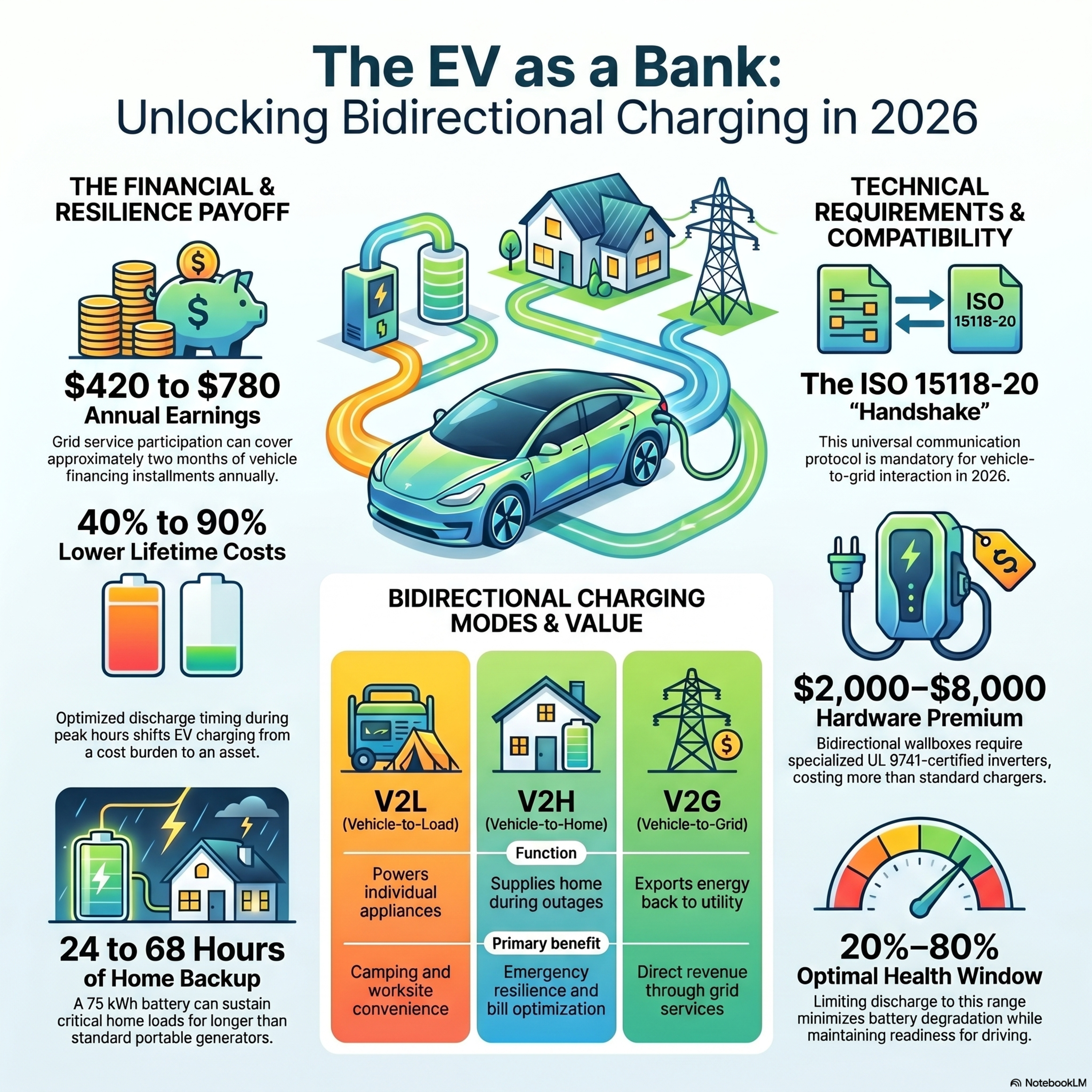 Turn your electric car into a battery