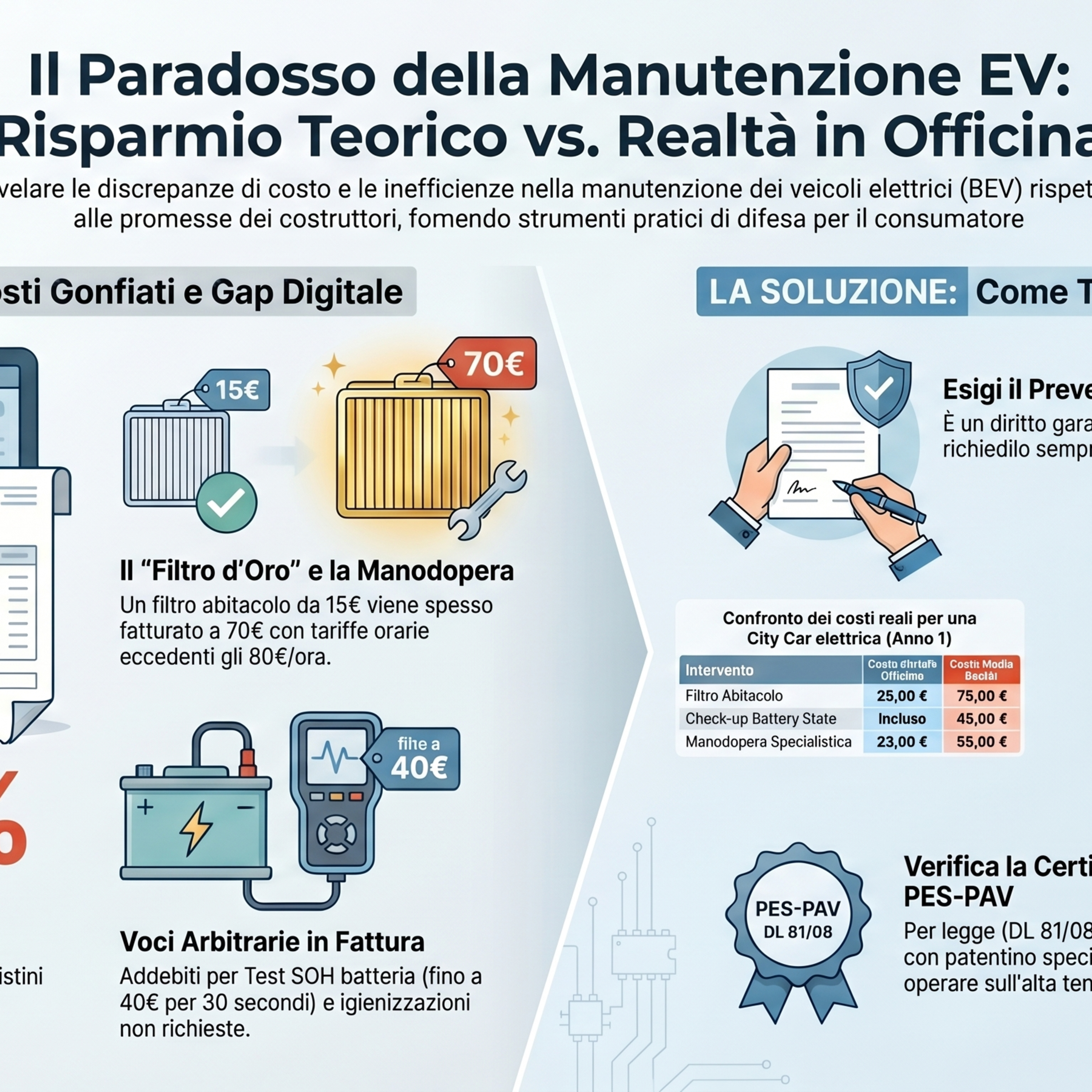 Il Paradosso della Manutenzione EV: Tra Prezzi Gonfiati e Officine in Crisi
