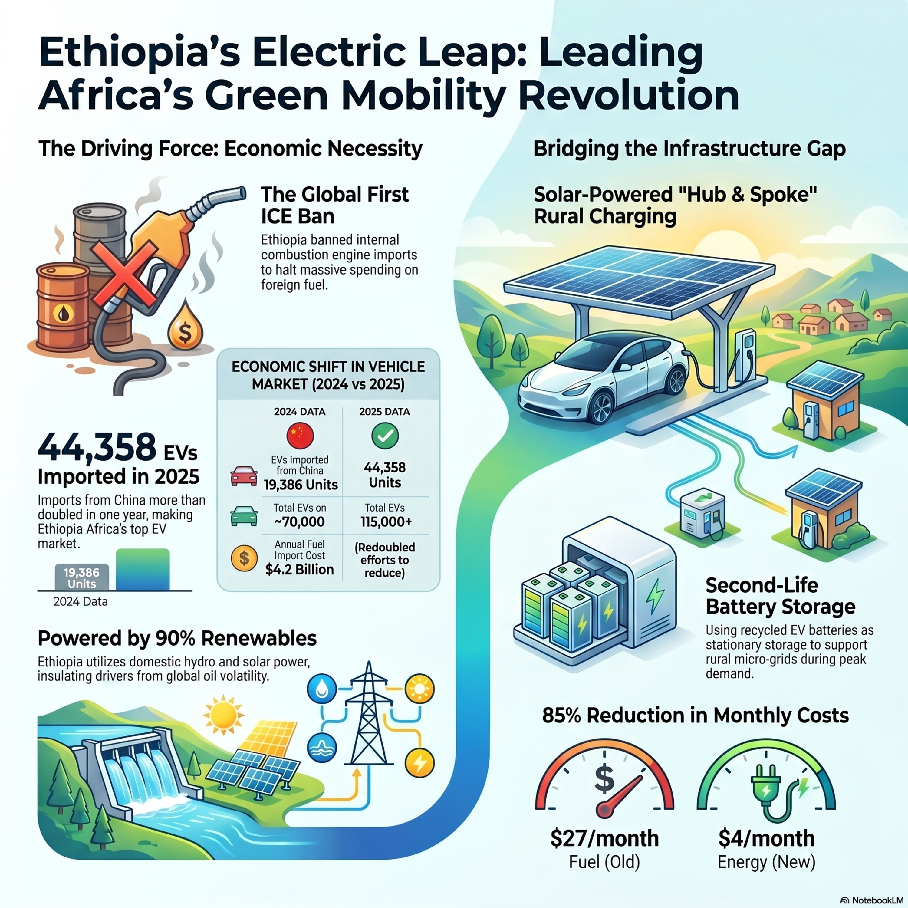 Ethiopia Banned Gas Cars for Electric Vehicles