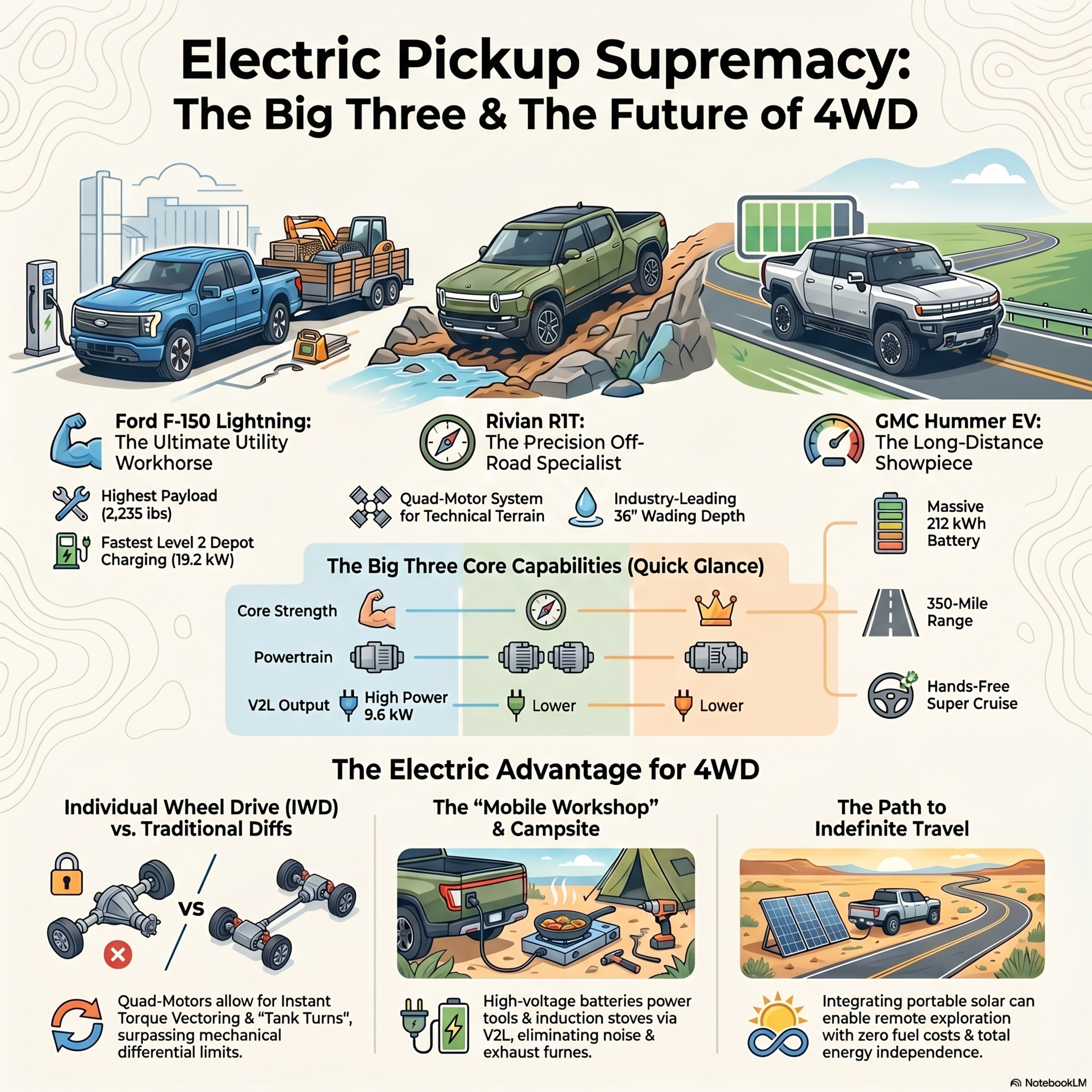 Ford, Hummer and Rivian Electric Showdown
