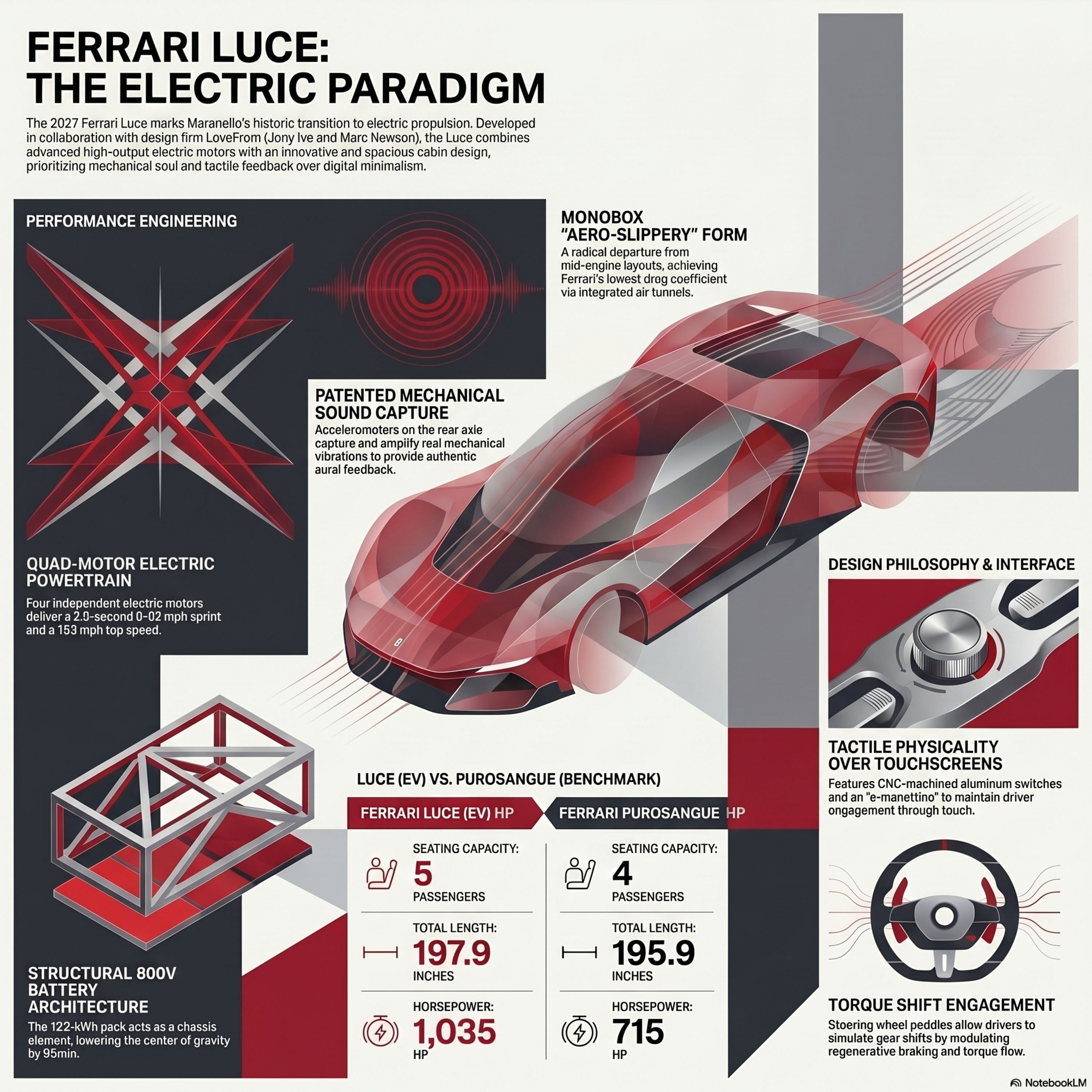 Ferrari Luce 1035 Horsepower Electric Supercar