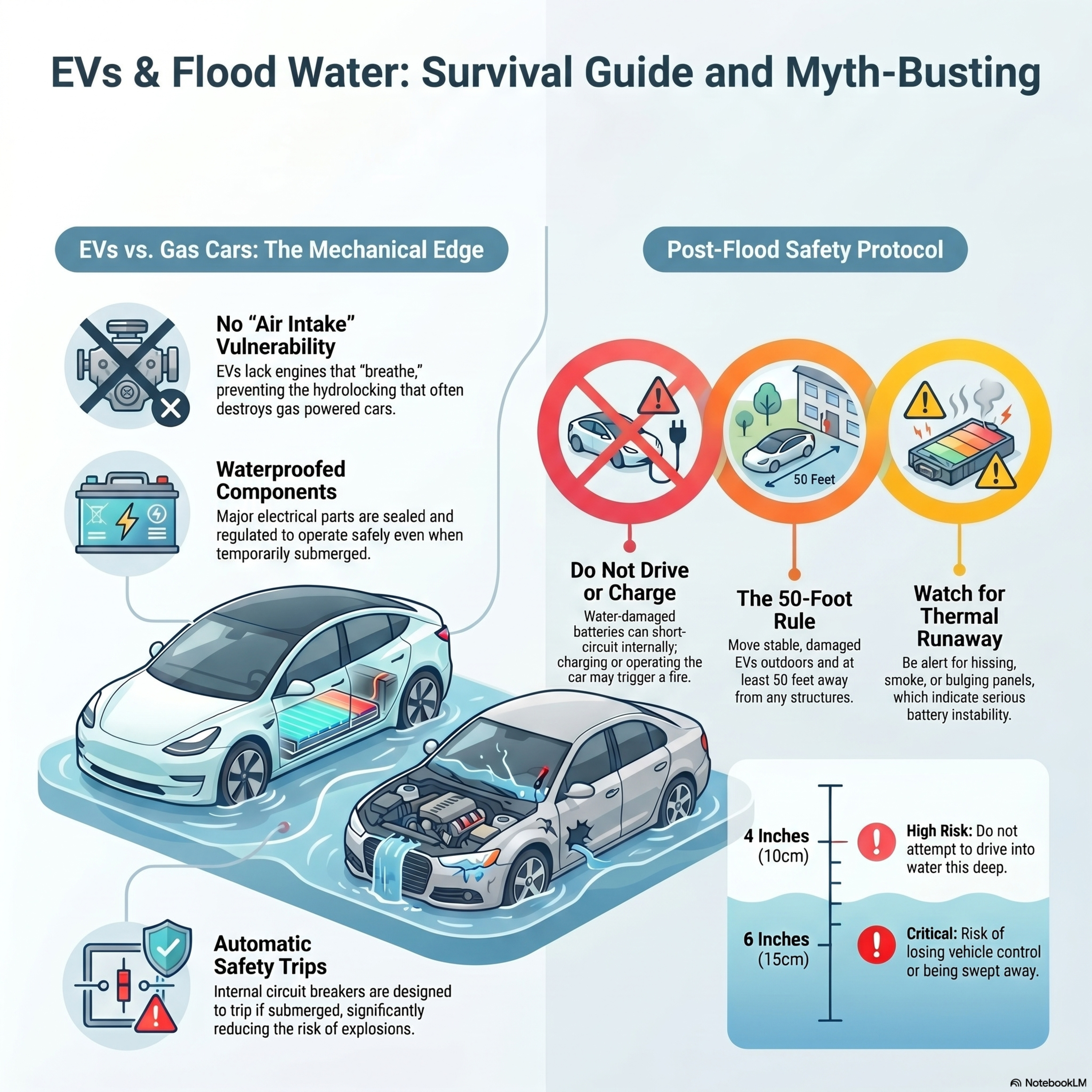 Electric Vehicles vs. Flooded Roads: Safety and Resilience