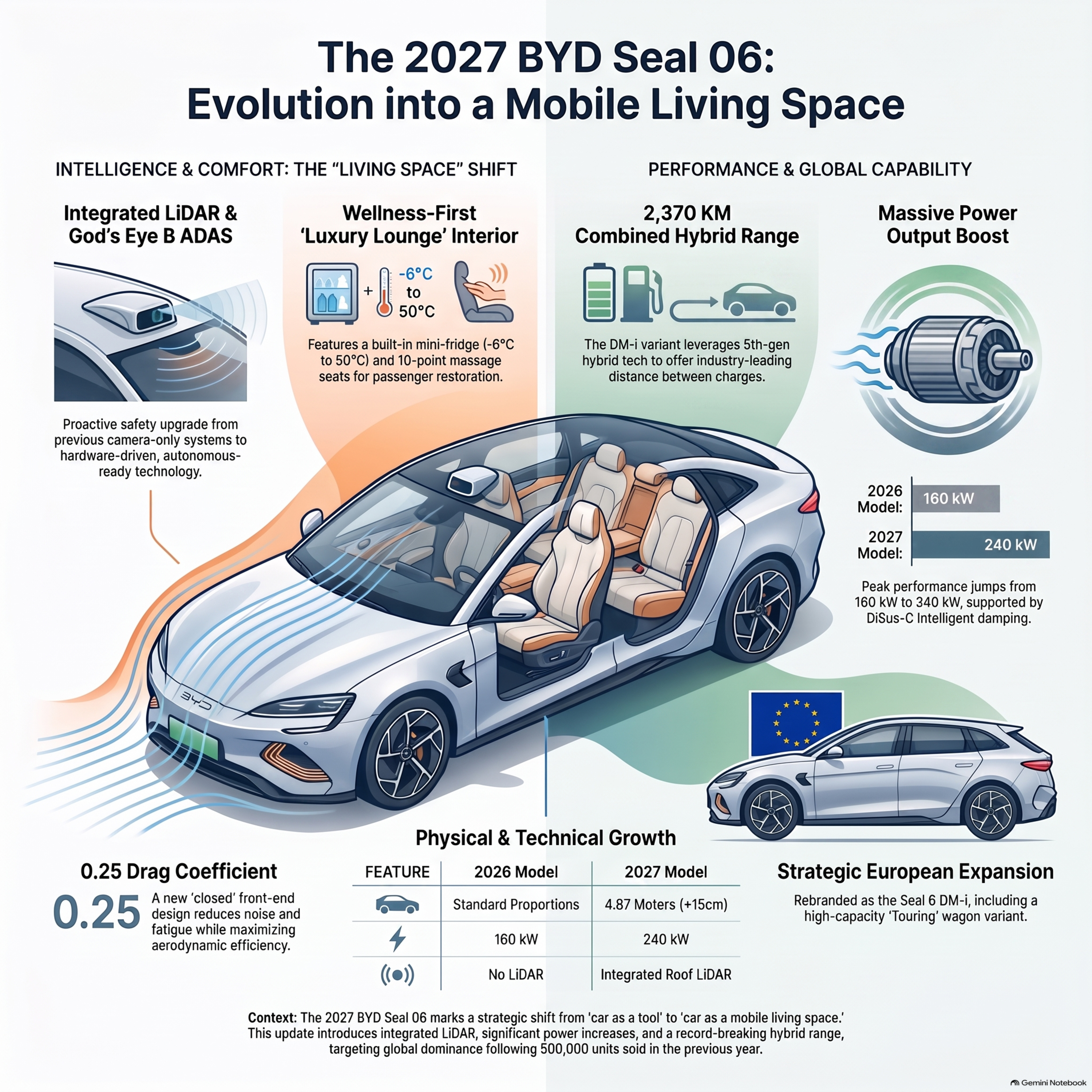The 2027 BYD Seal 06: Lidar Upgrades and Performance Gains
