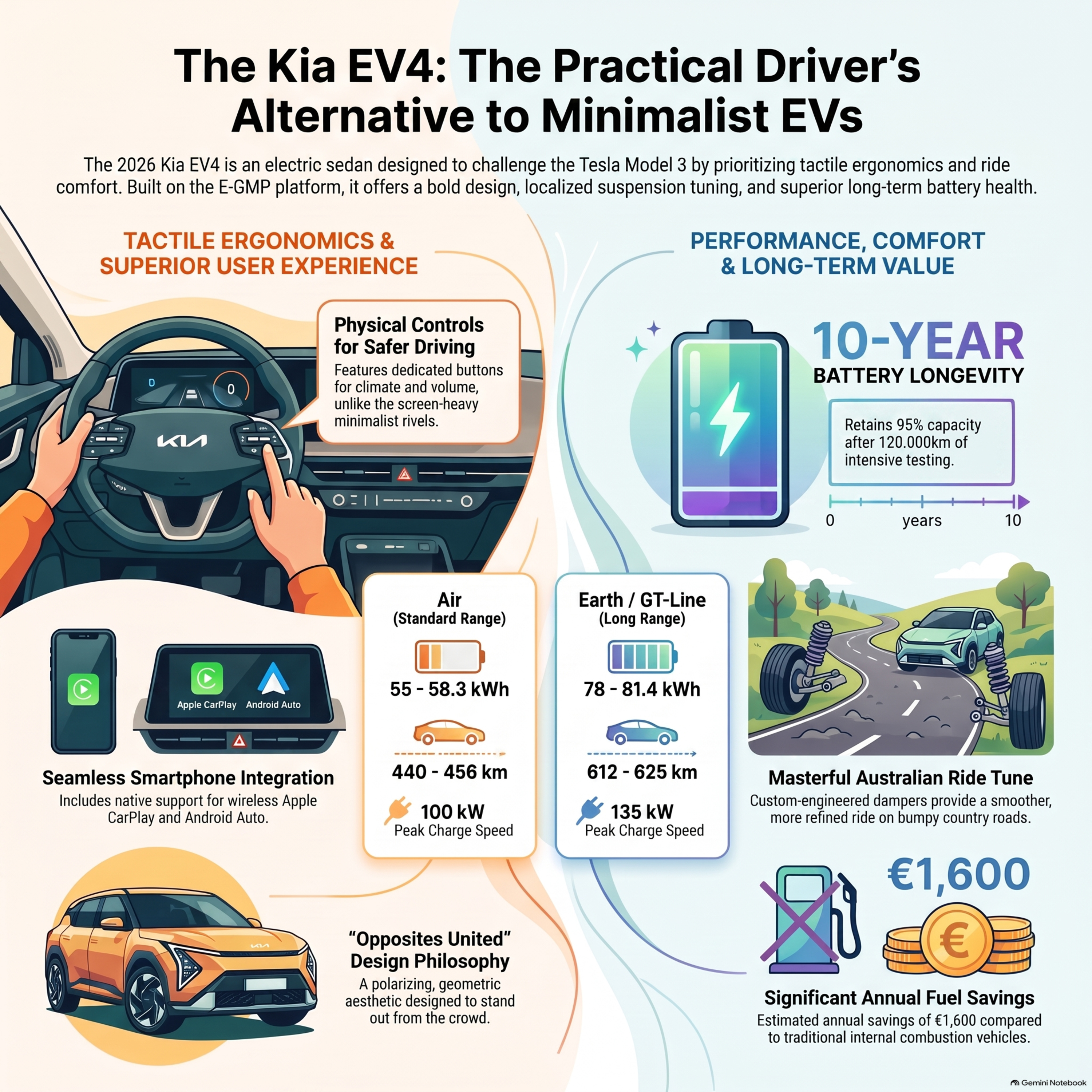 Kia EV4: The Pragmatic Electric Alternative to Tesla model 3 episode artwork