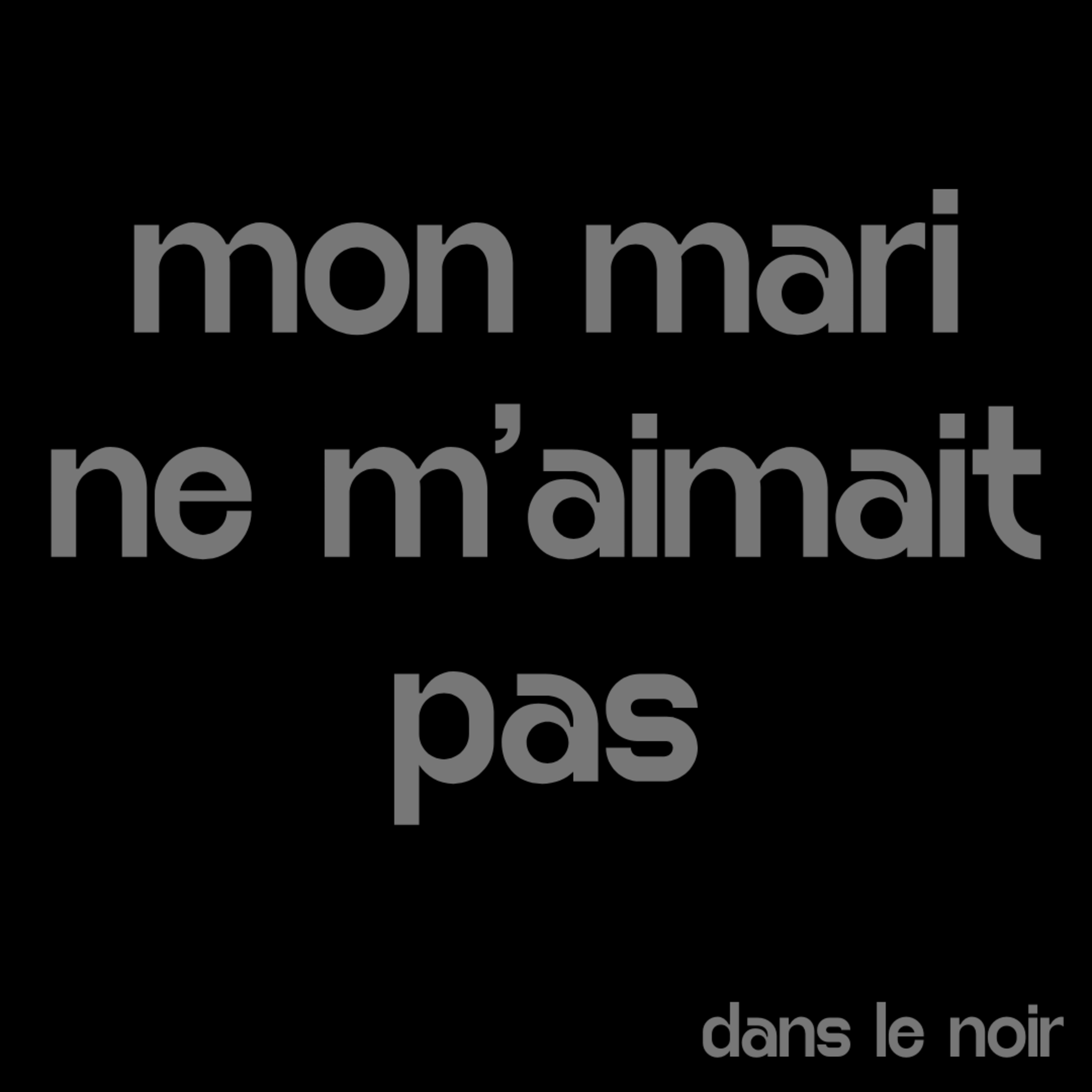 E01 - Comment vit-on un mariage sans amour ?