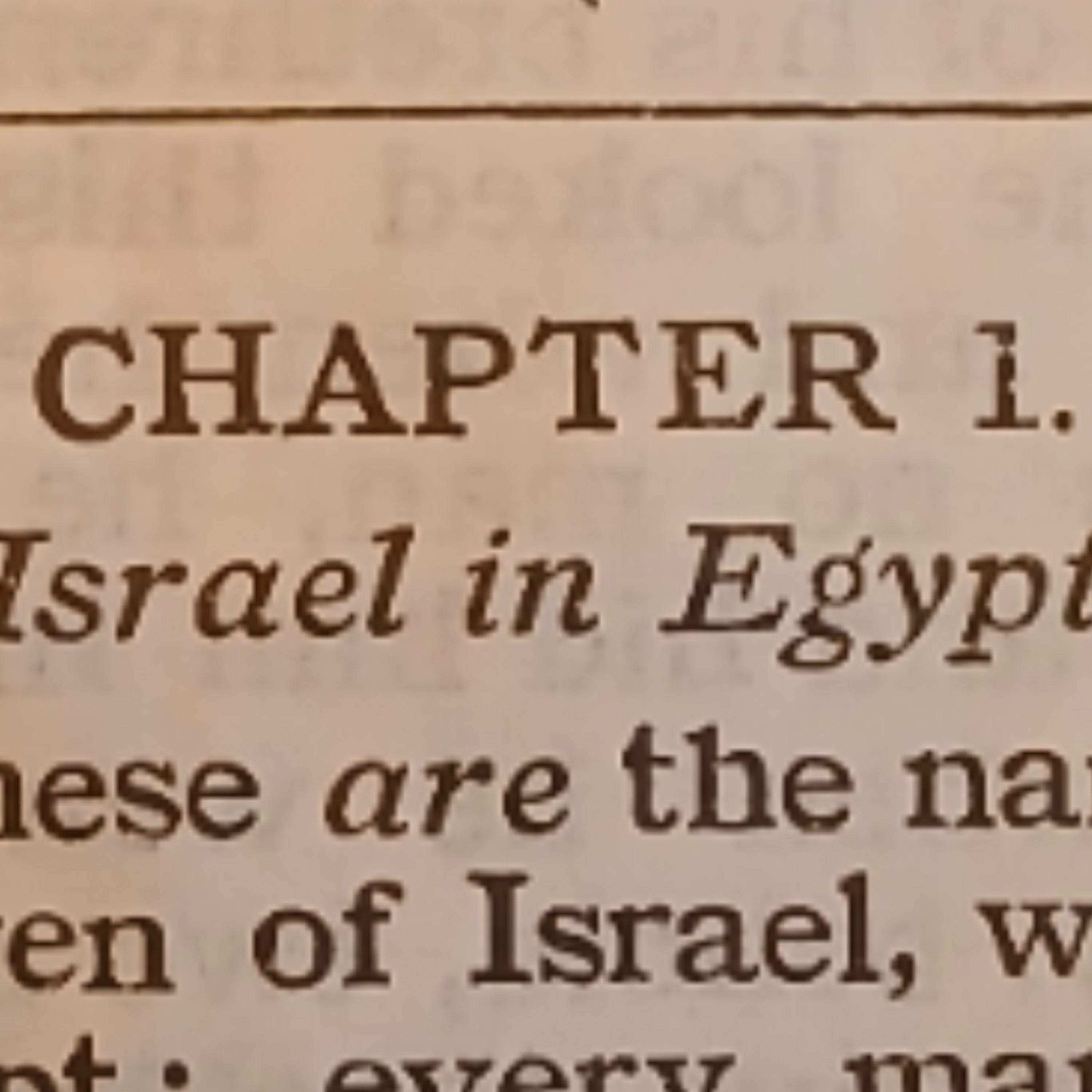 Exodus chapter 1
