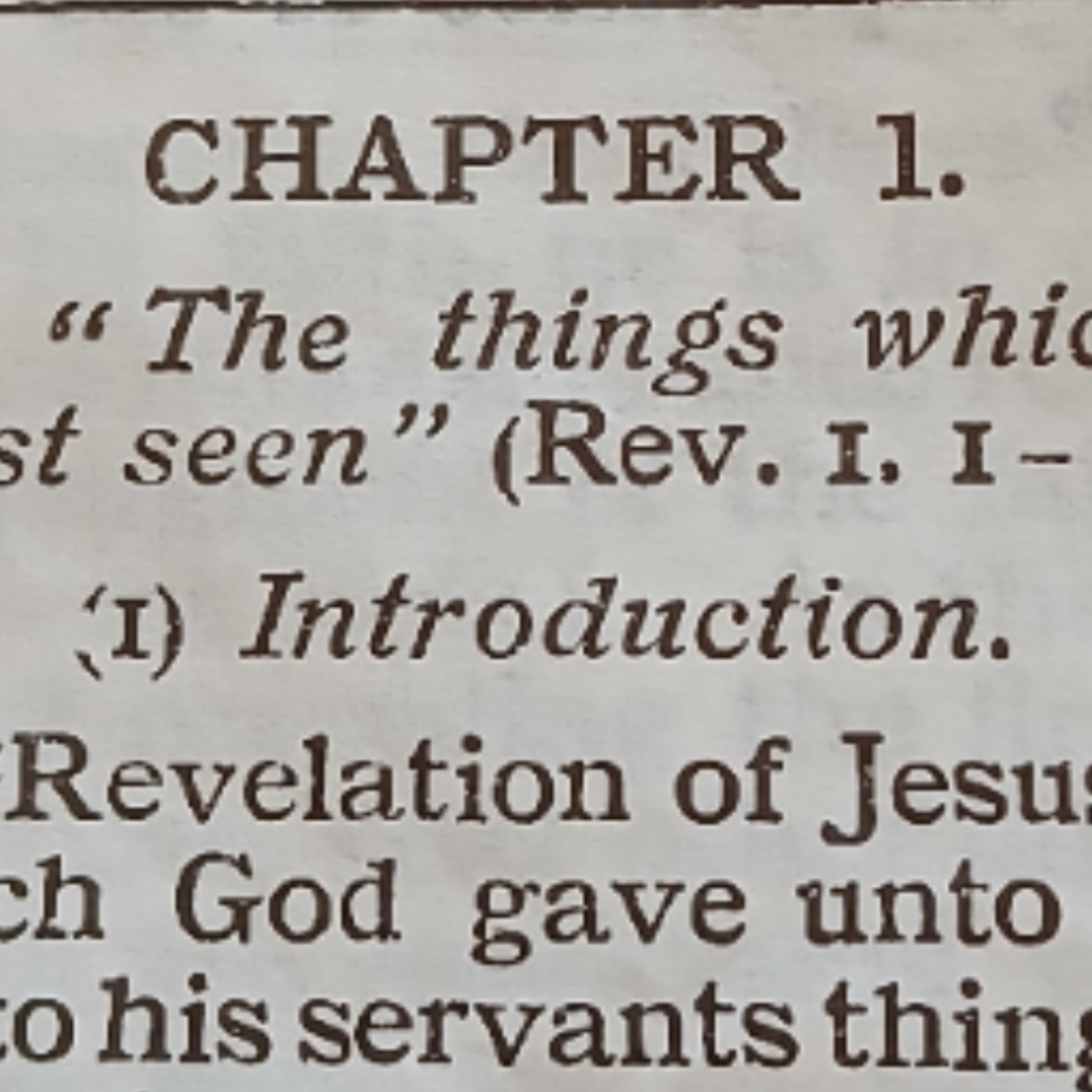 Revelation chapter 1