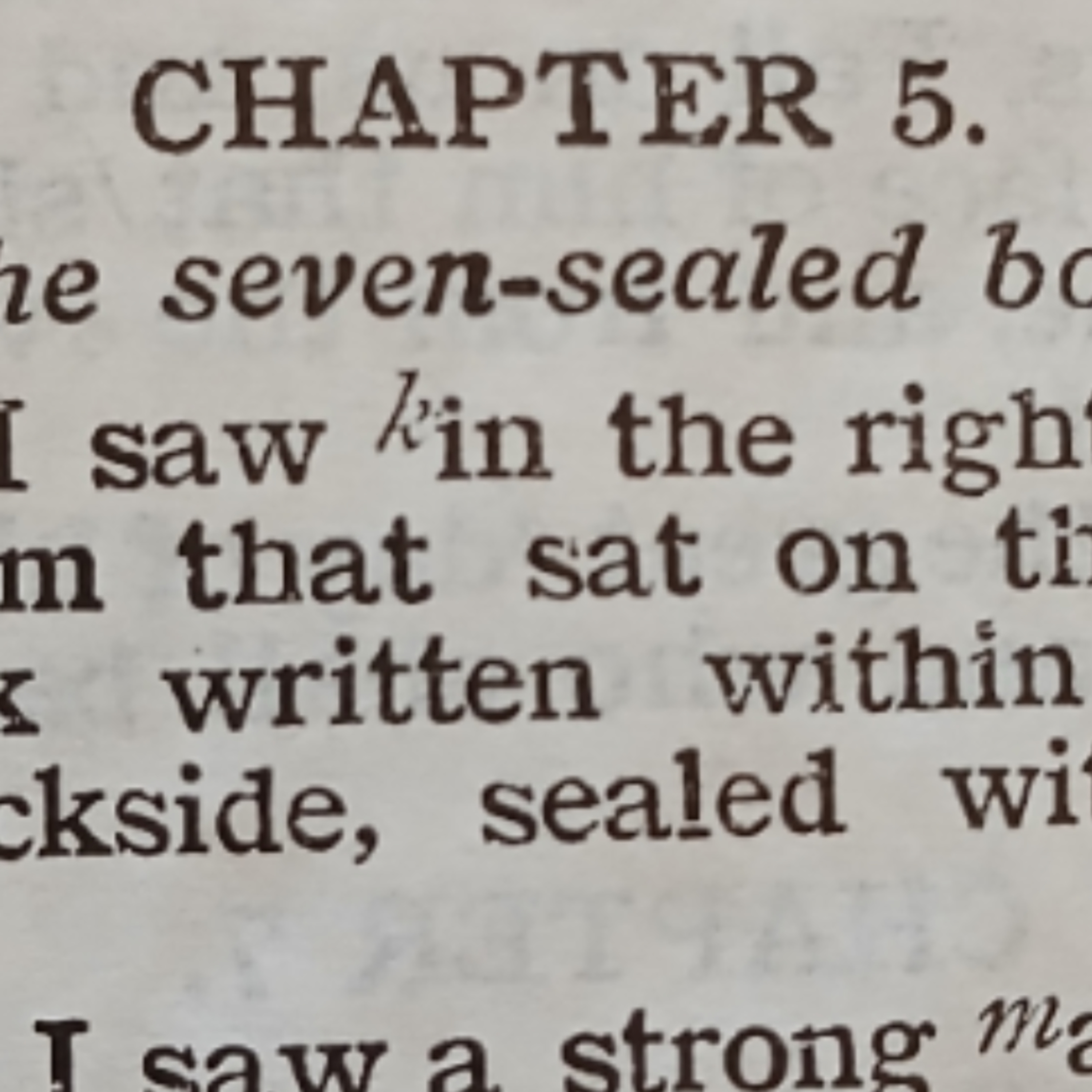 Revelation chapter 5