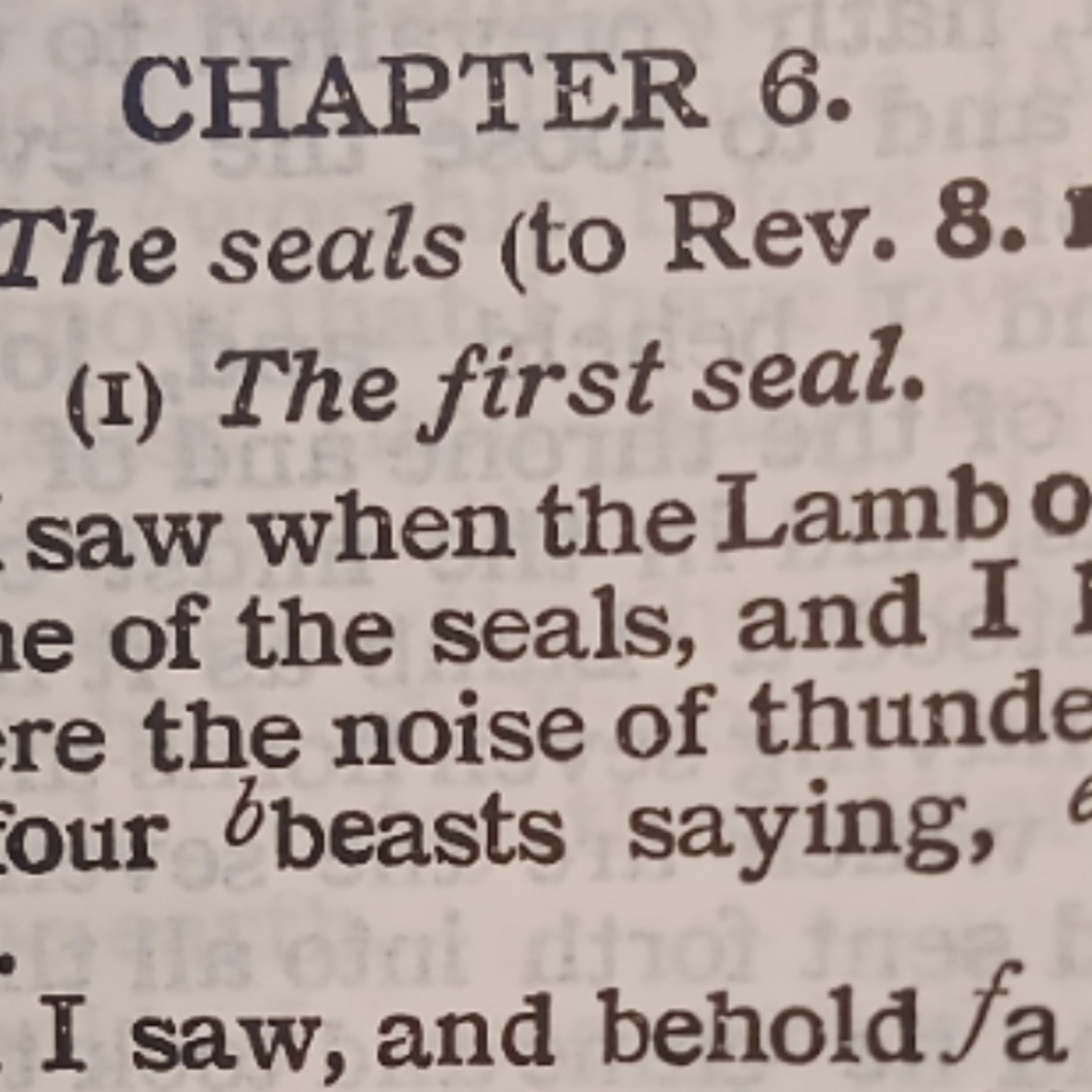 Revelation chapter 6