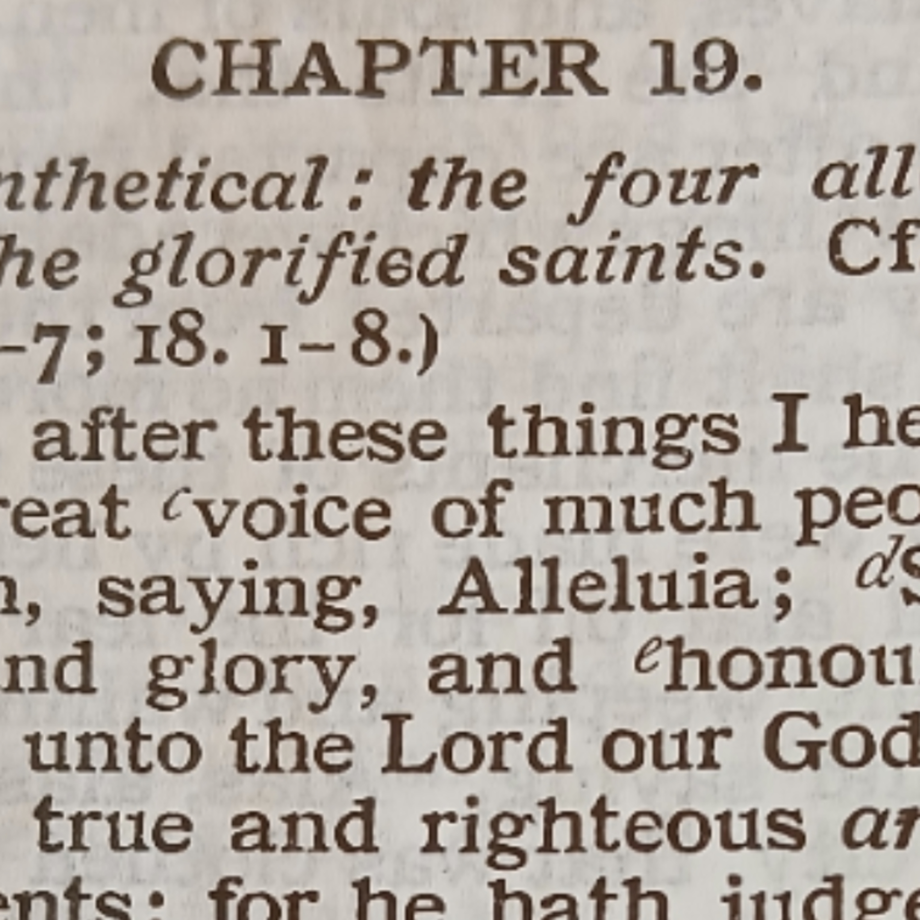 Revelation chapter 19