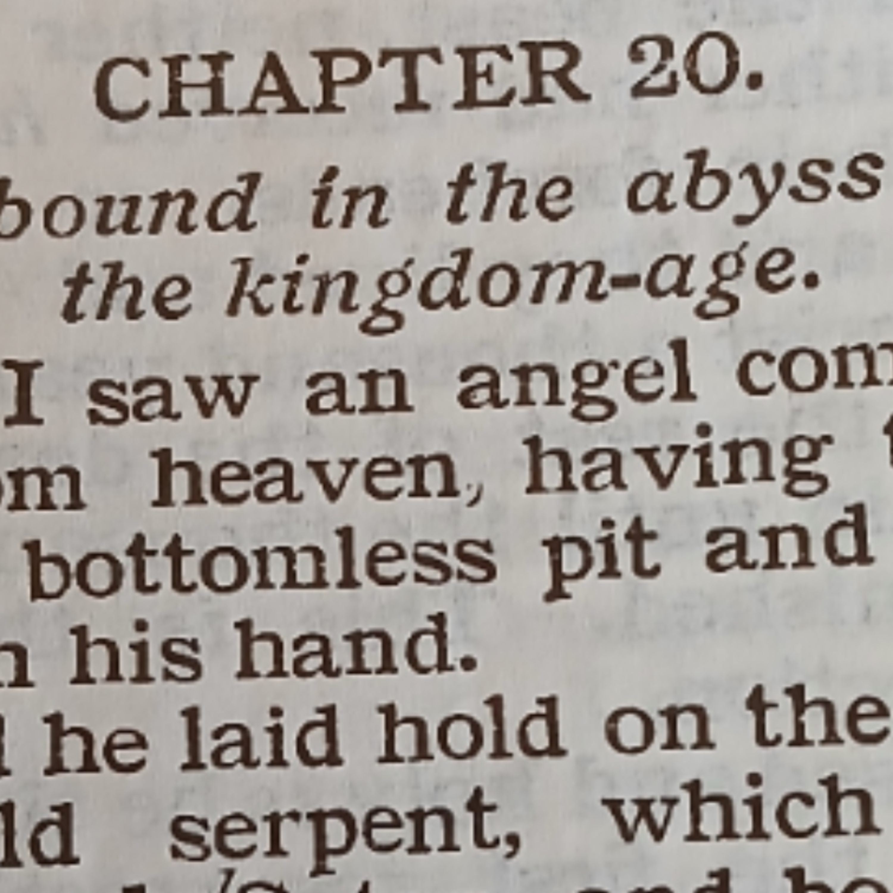 Revelation chapter 20