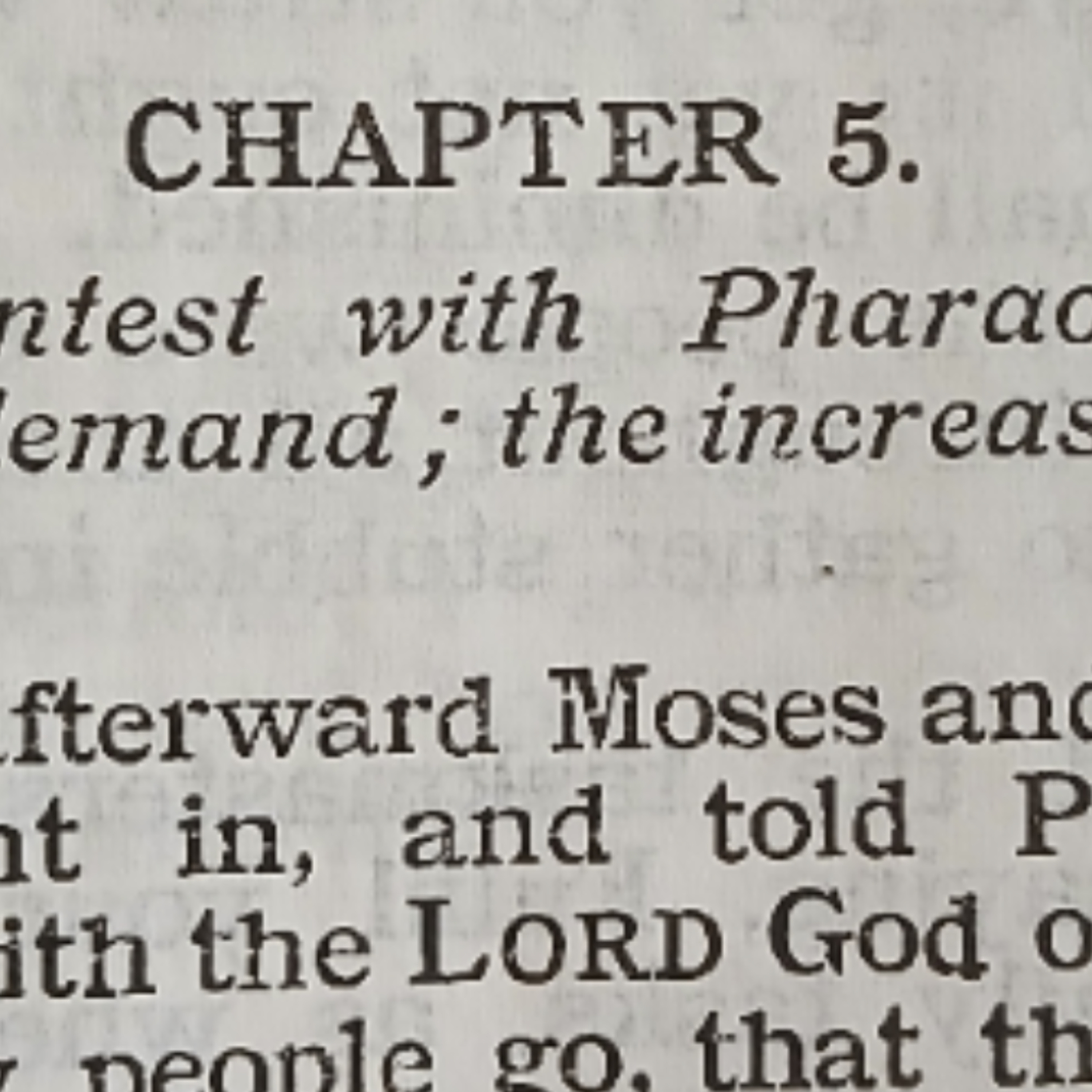 Exodus chapter 5