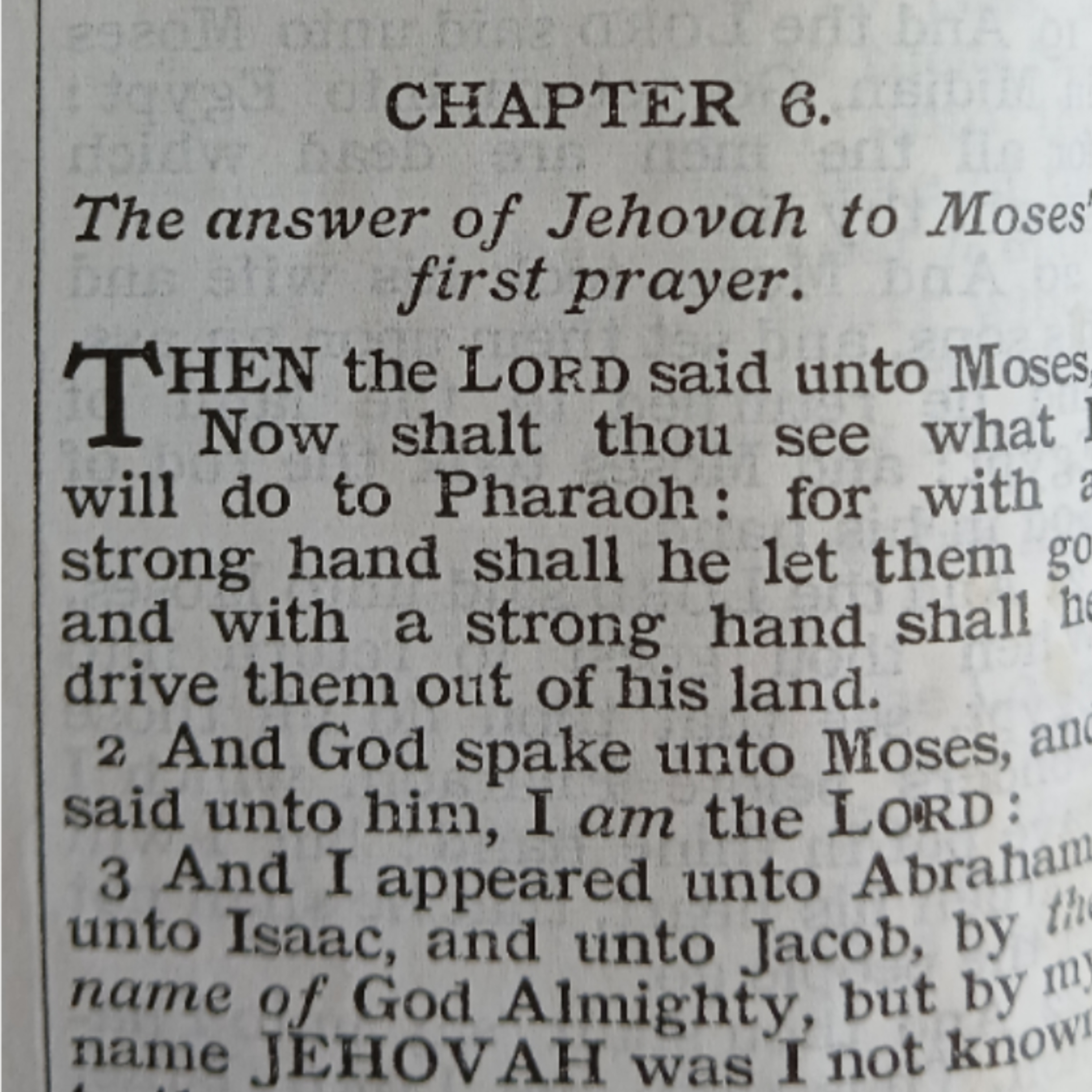 Exodus chapter 6