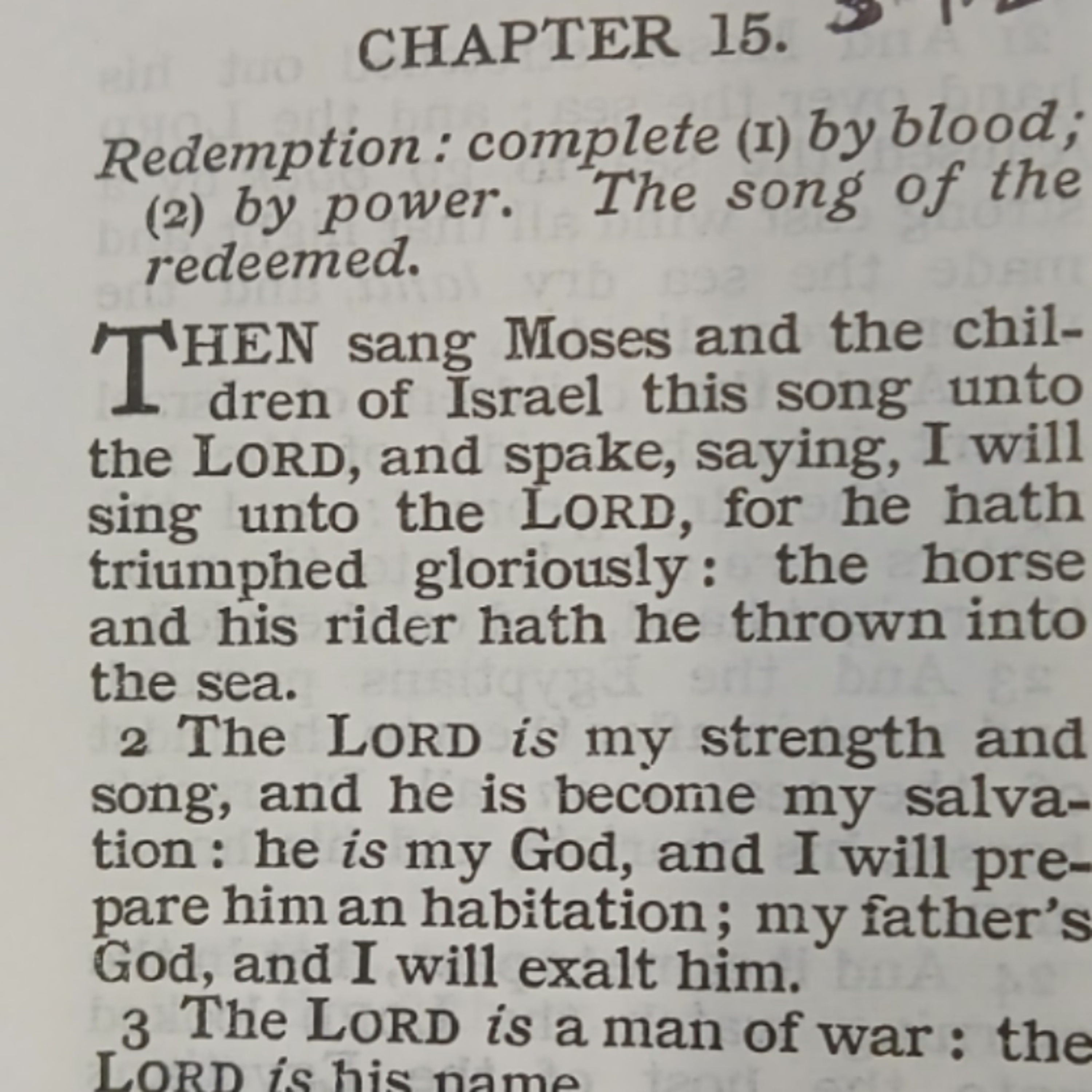 Exodus chapter 15