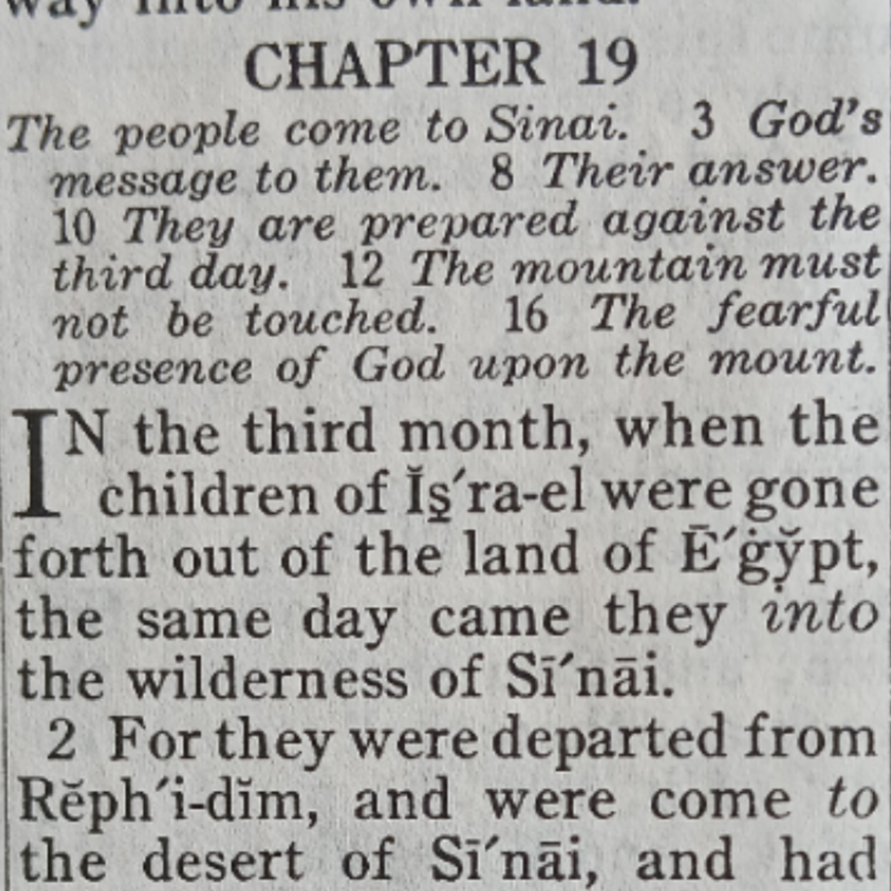 Exodus chapter 19