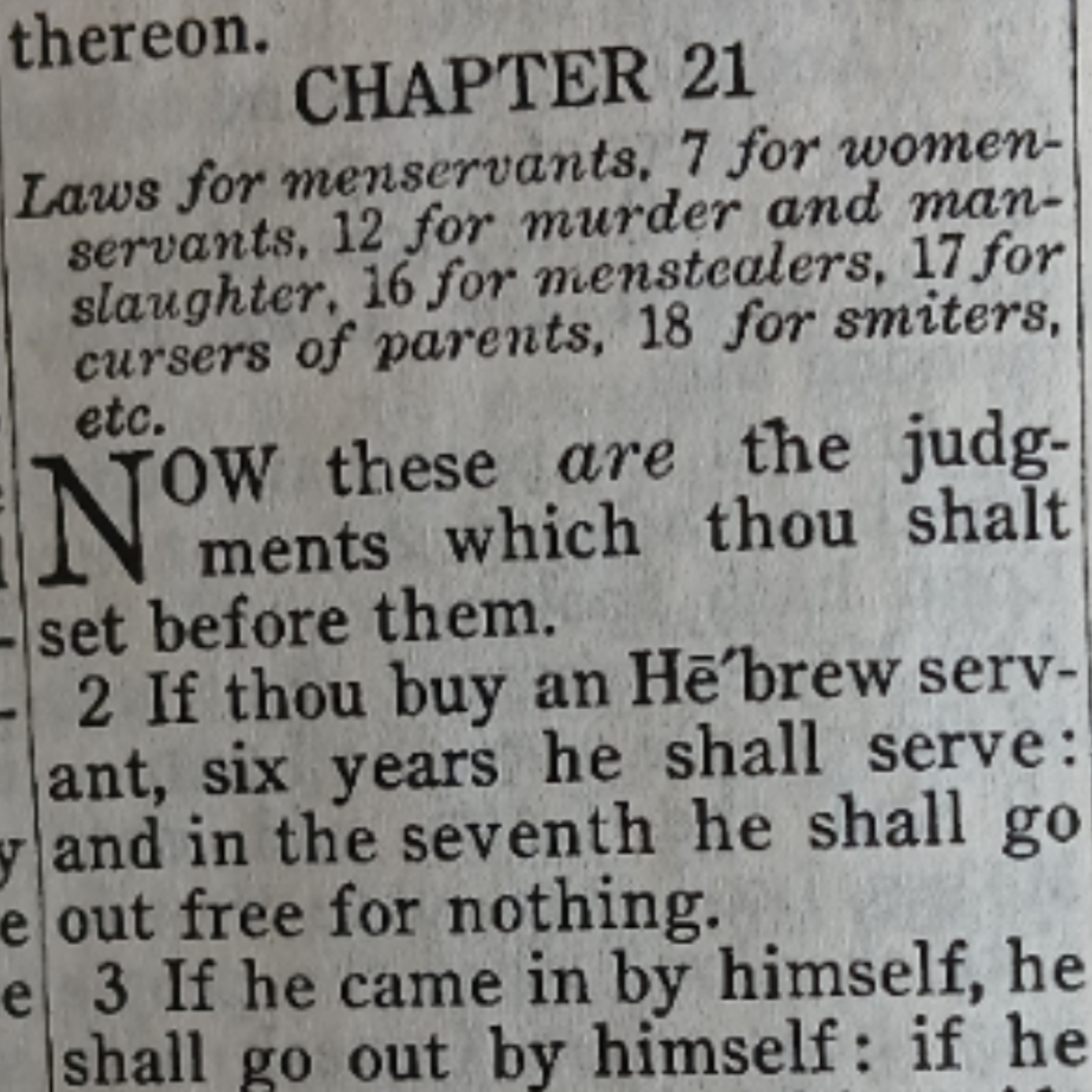 Exodus chapter 21