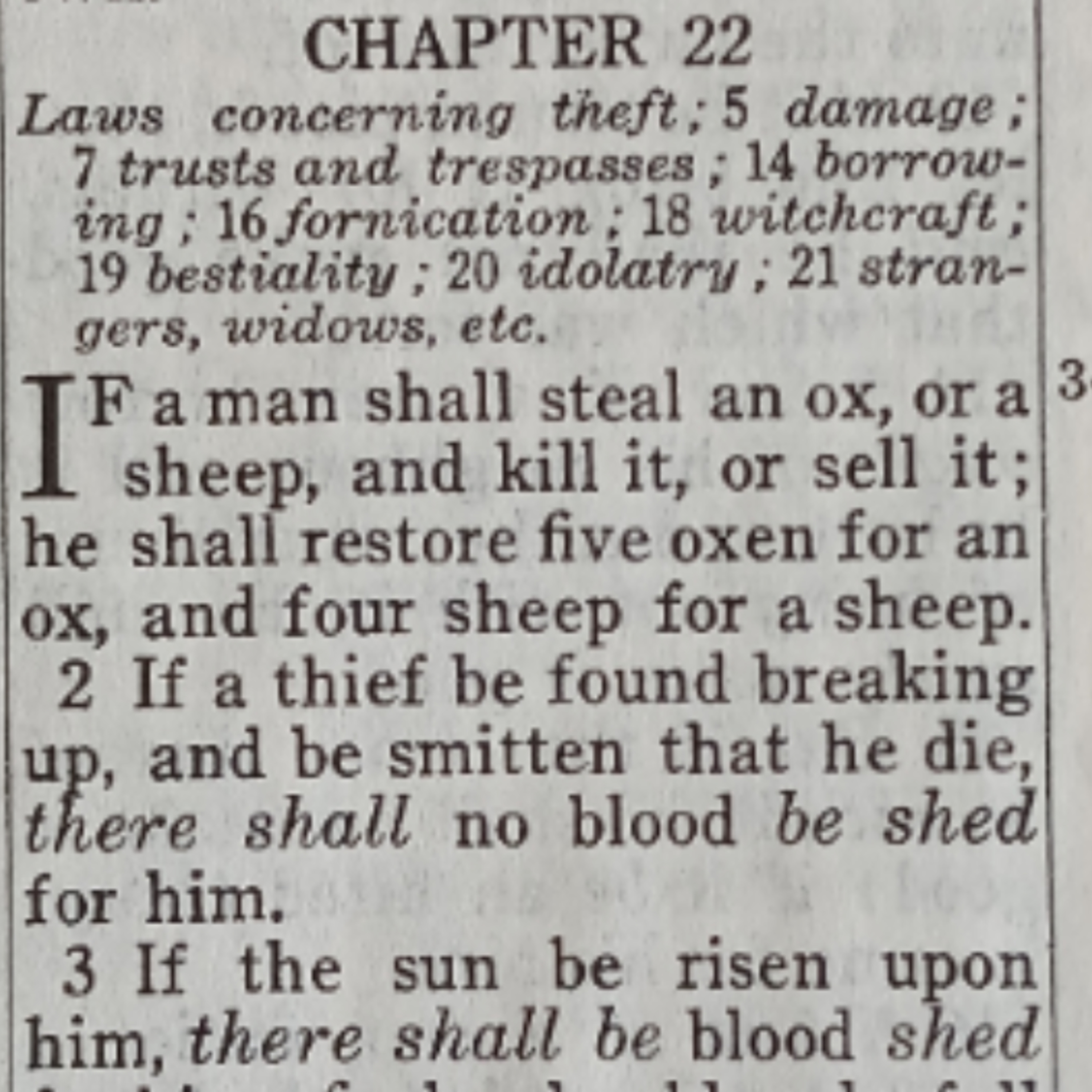 Exodus chapter 22