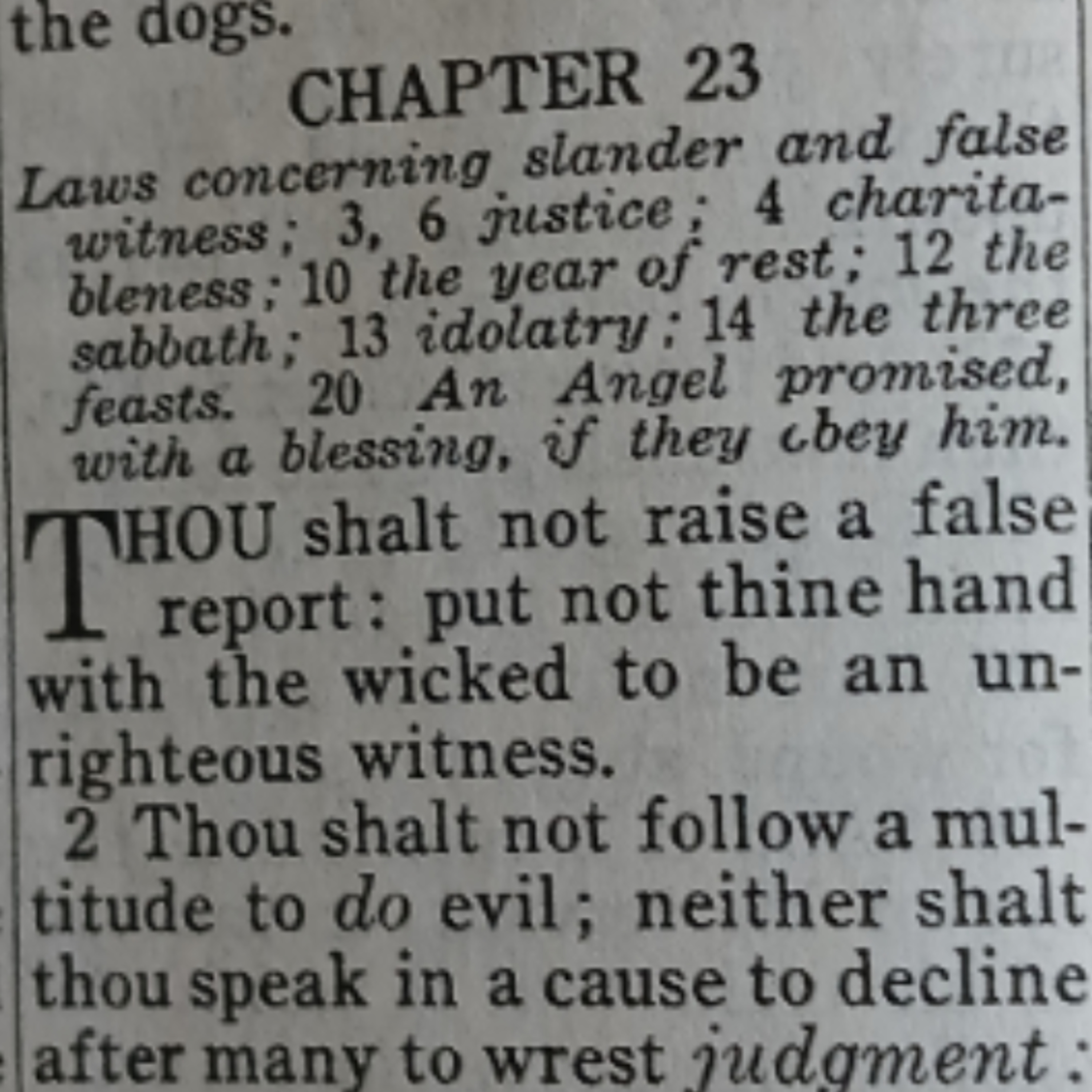 Exodus chapter 23