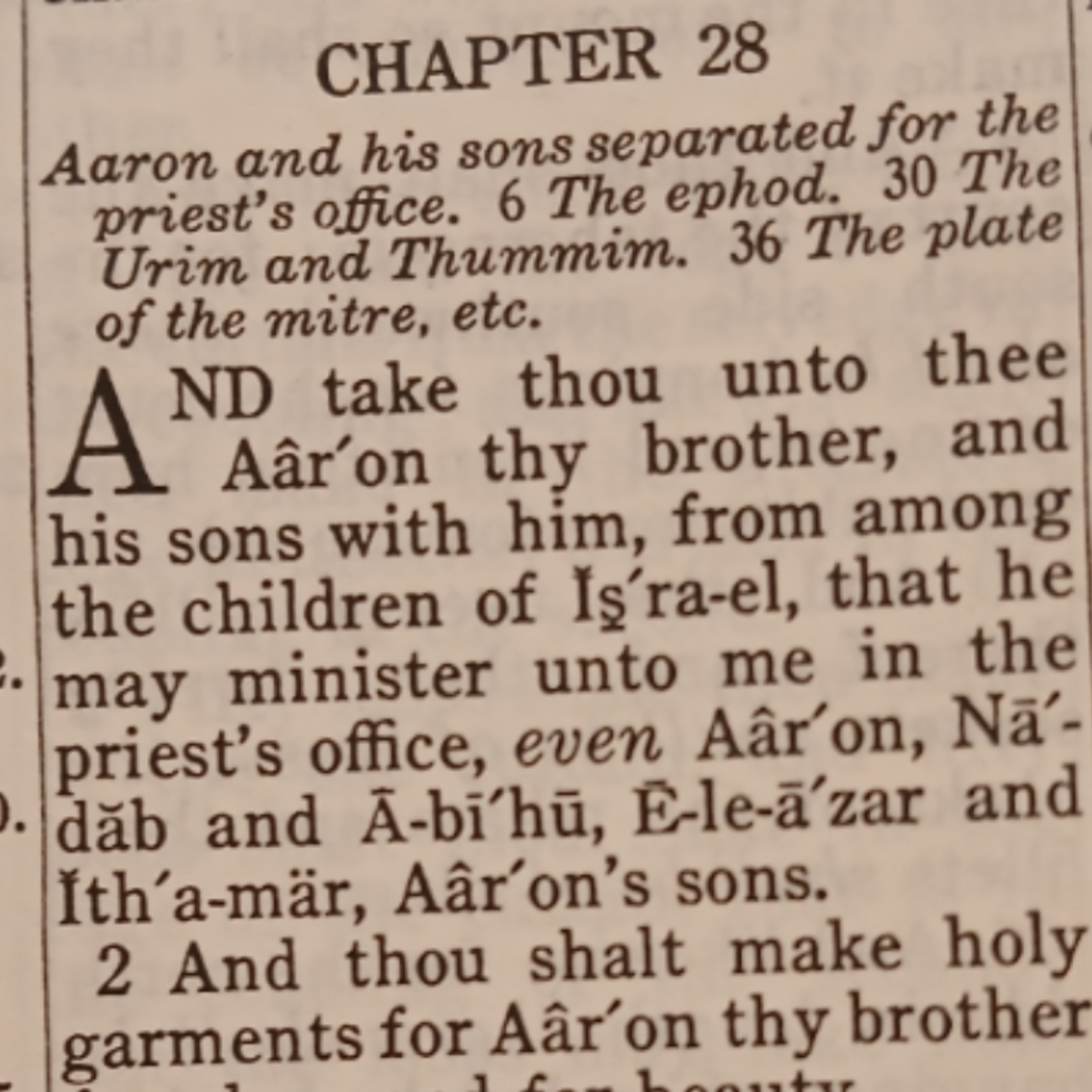 Exodus chapter 28