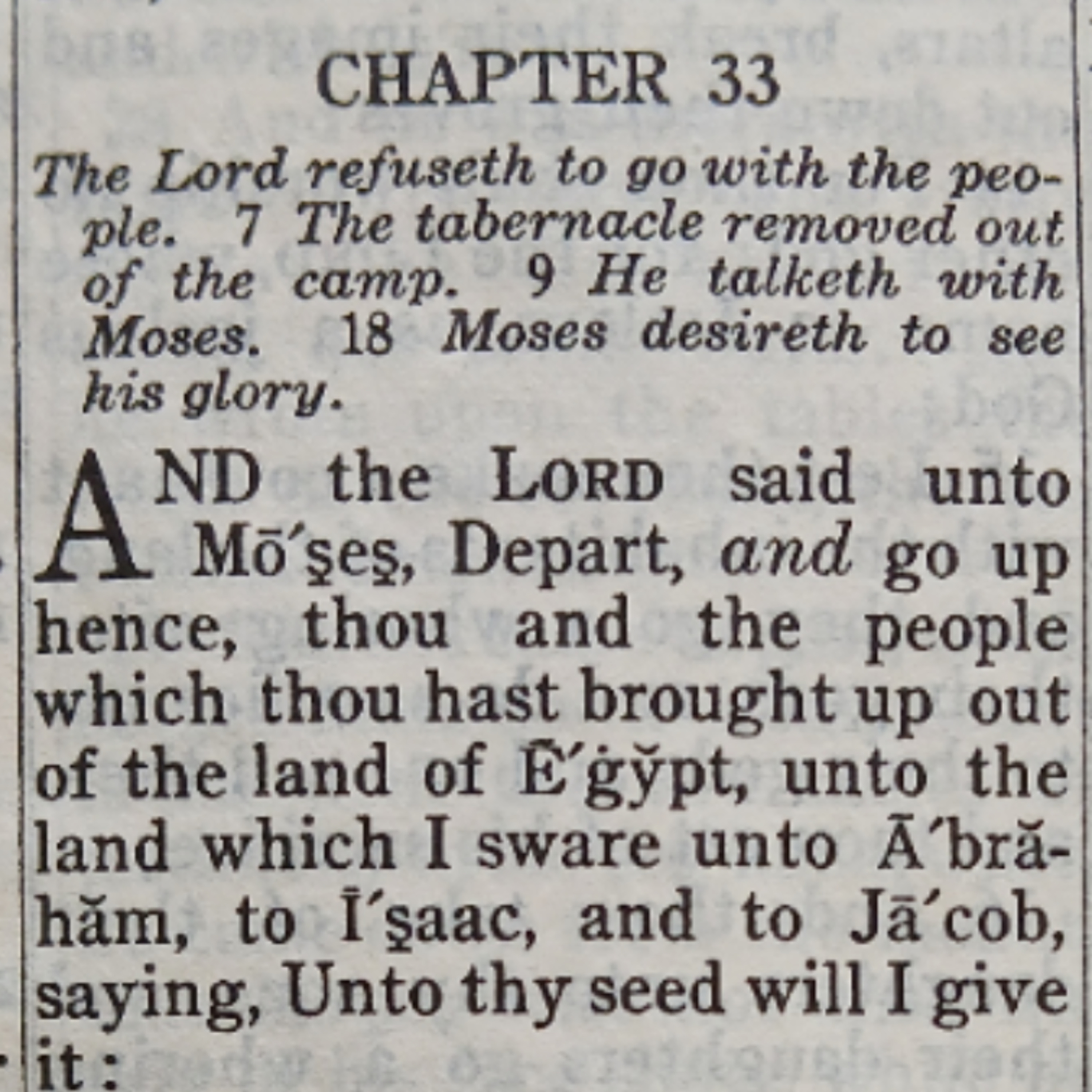 Exodus chapter 33