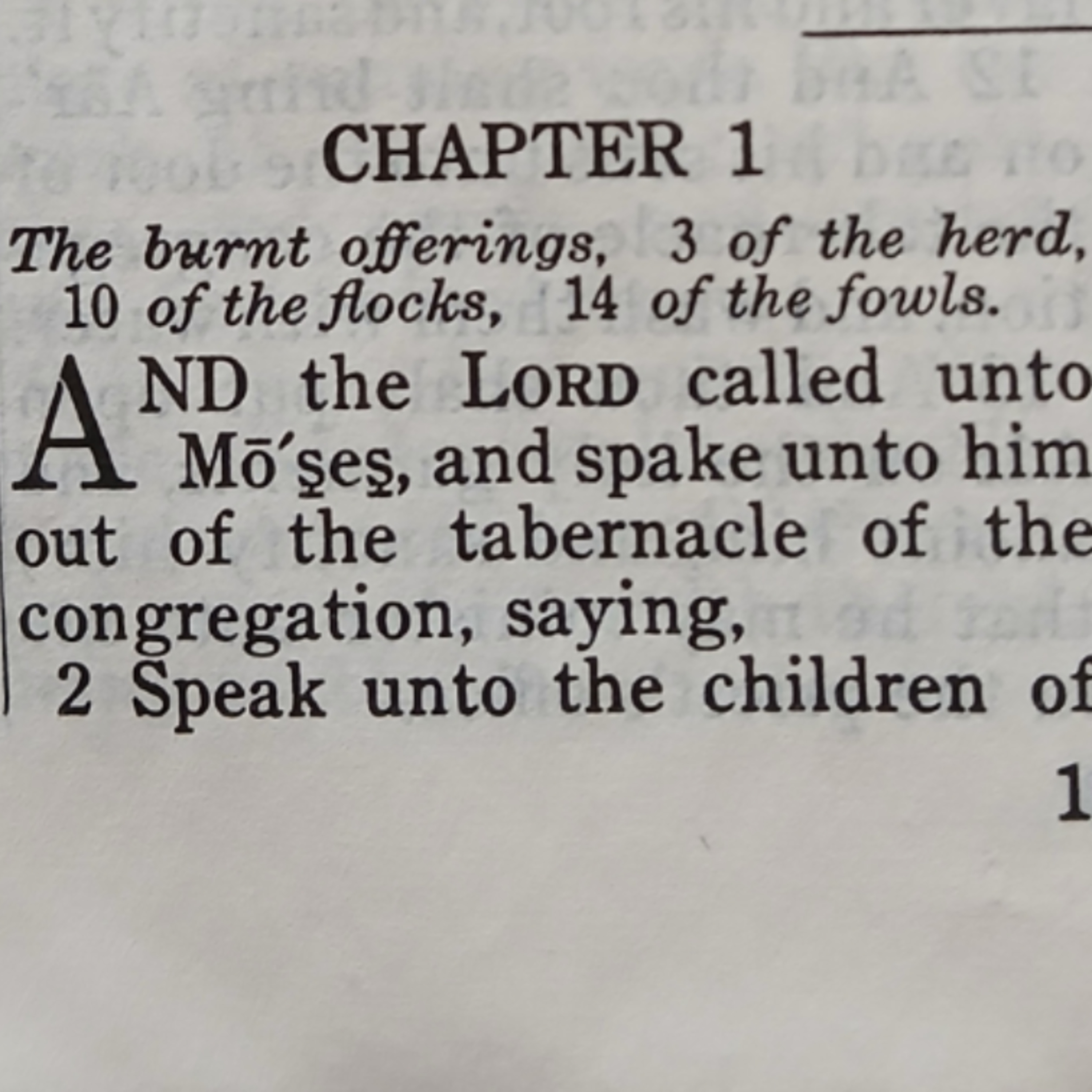 Leviticus chapter 1