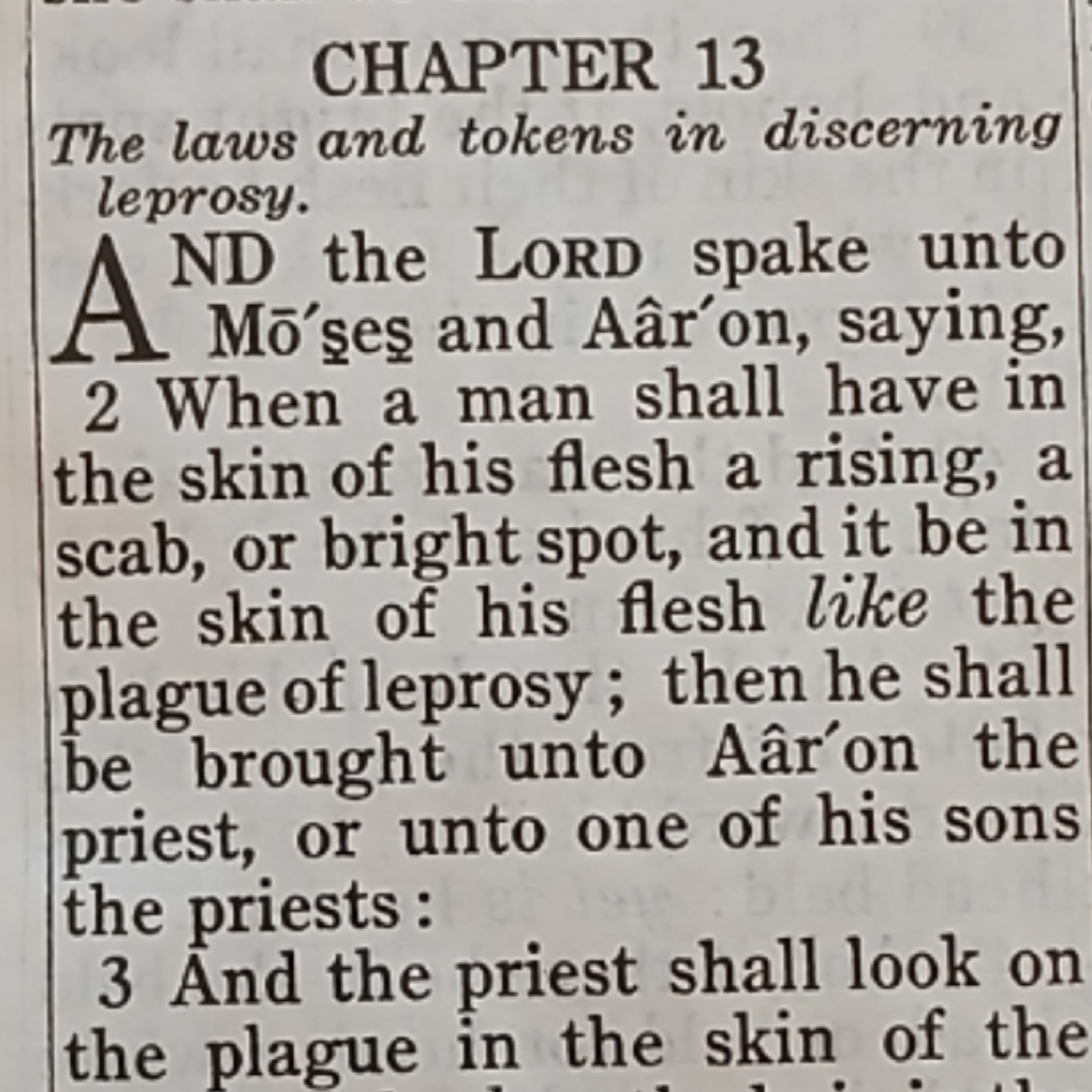 Leviticus chapter 13