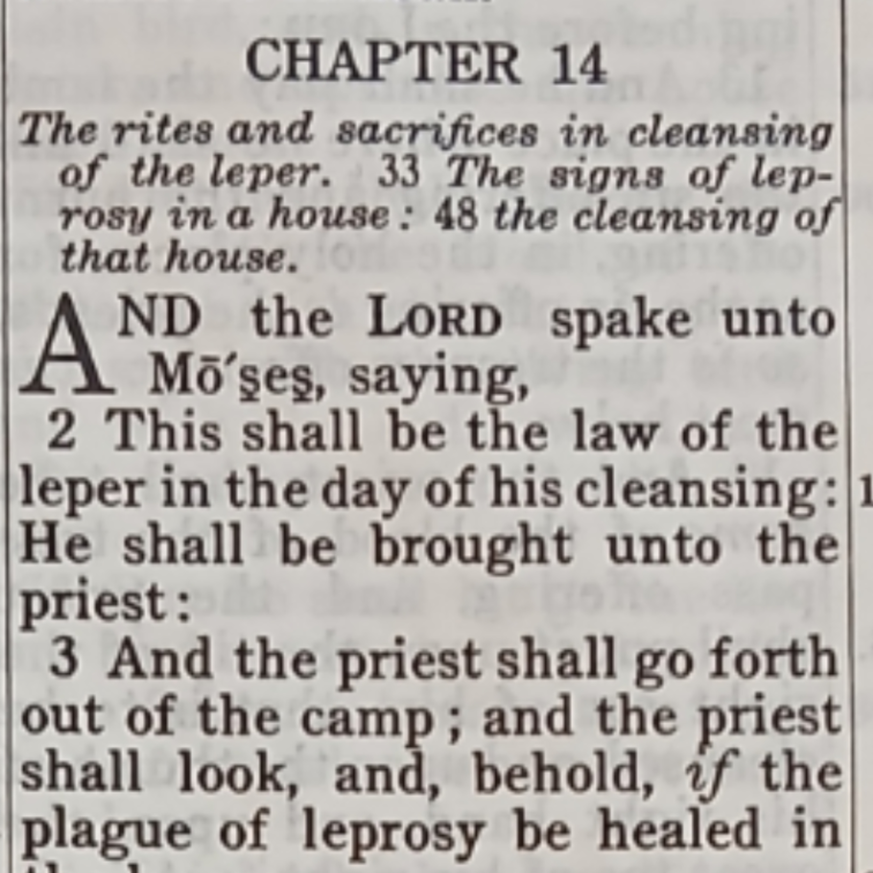 Leviticus chapter 14