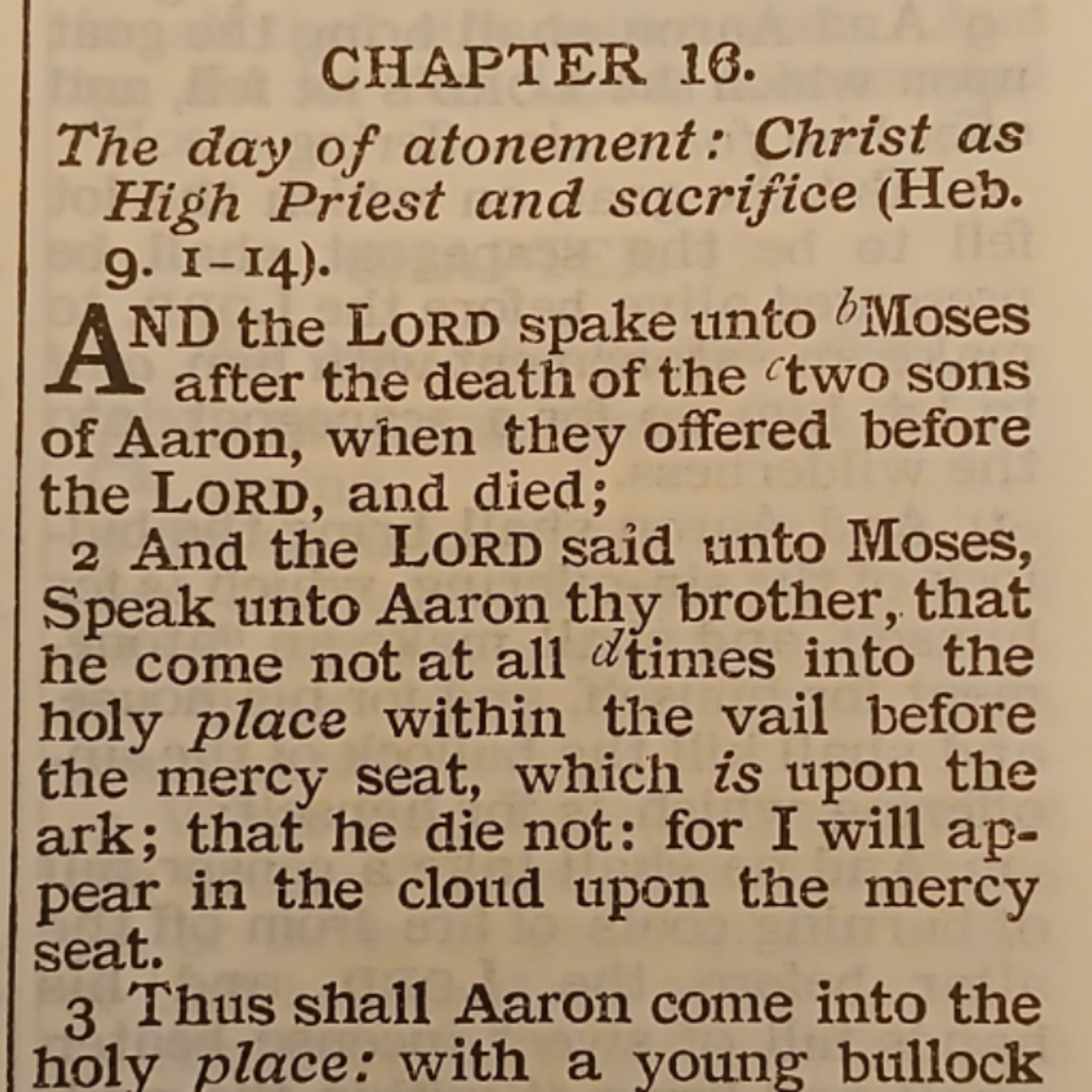 Leviticus chapter 16
