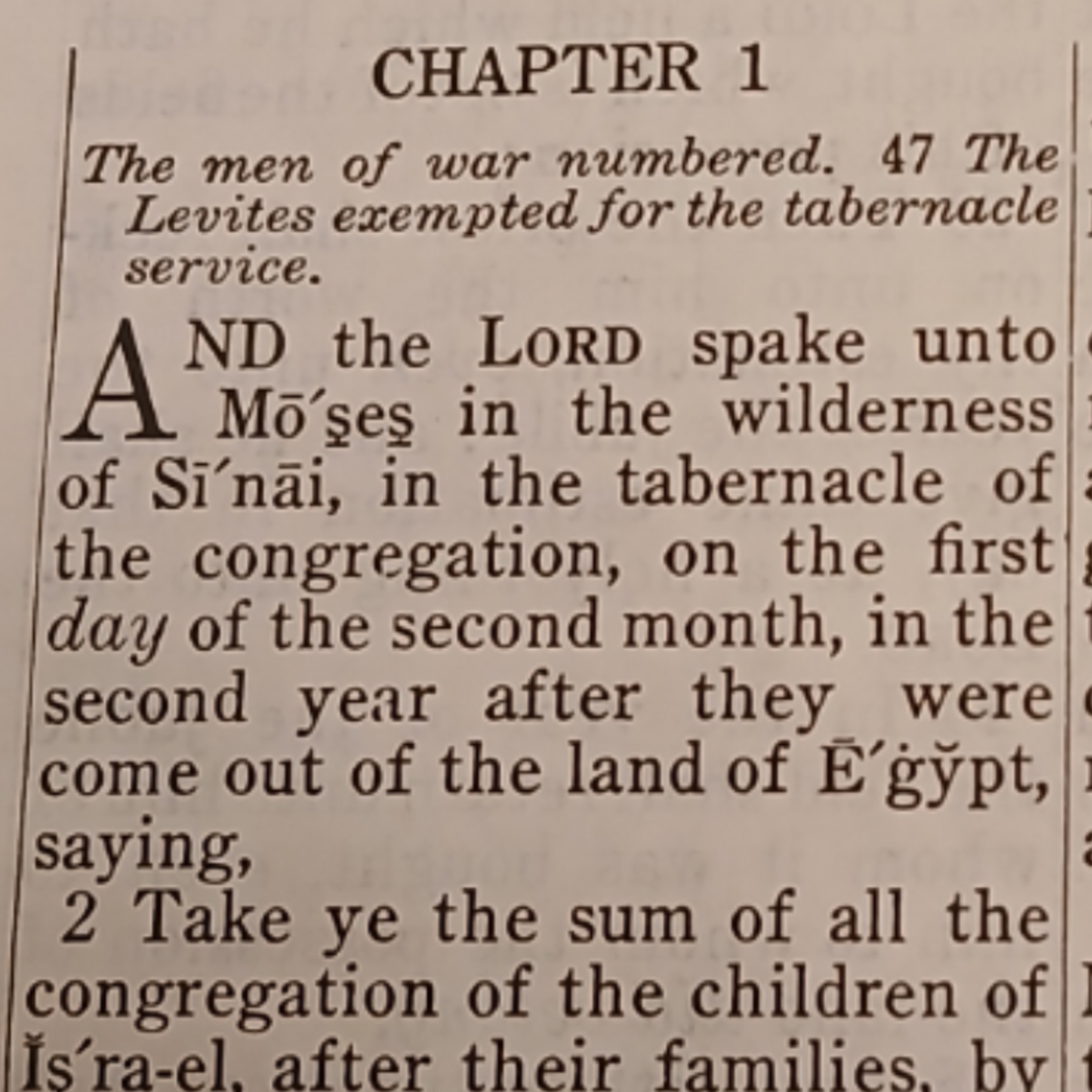 Numbers chapter 1