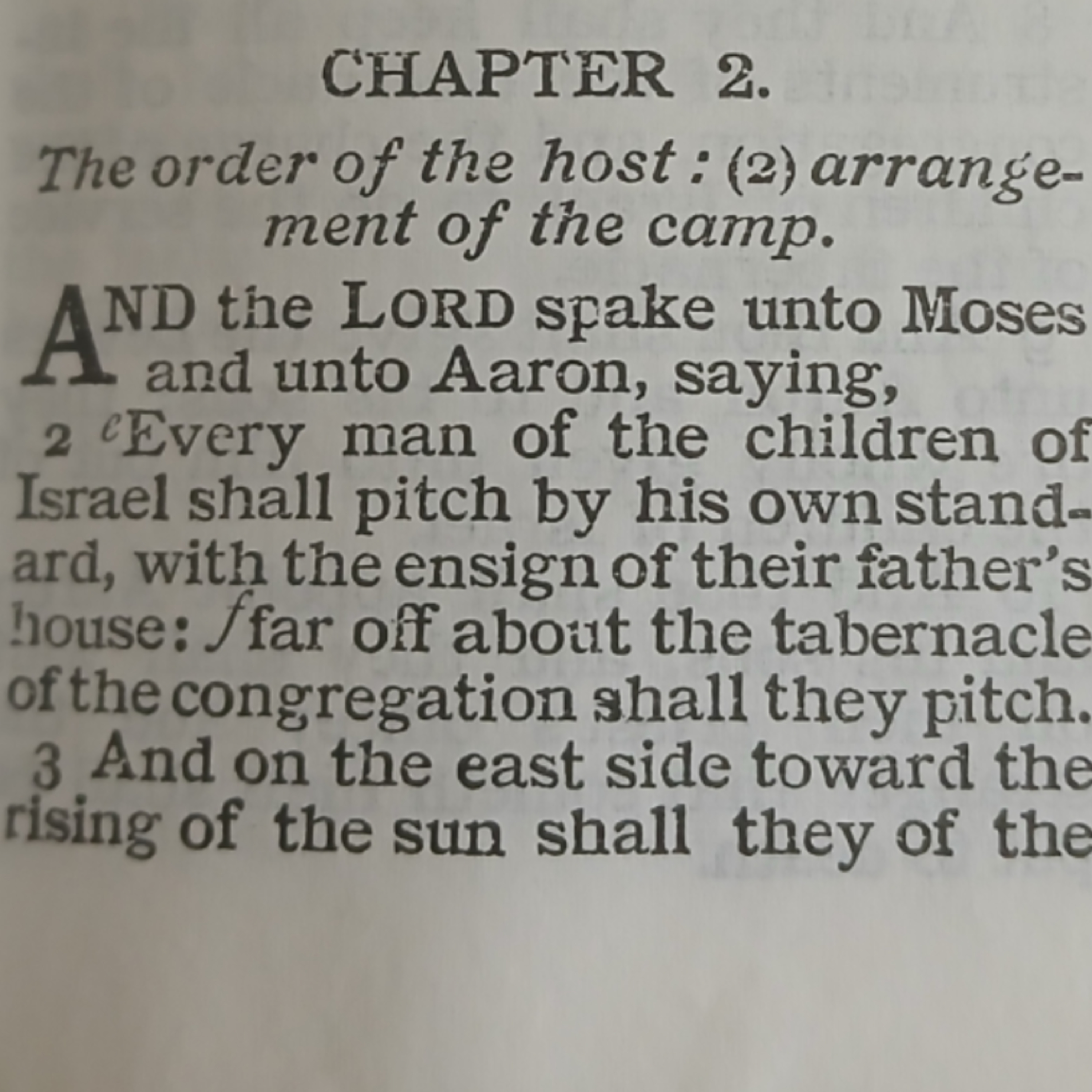 Numbers chapter 2