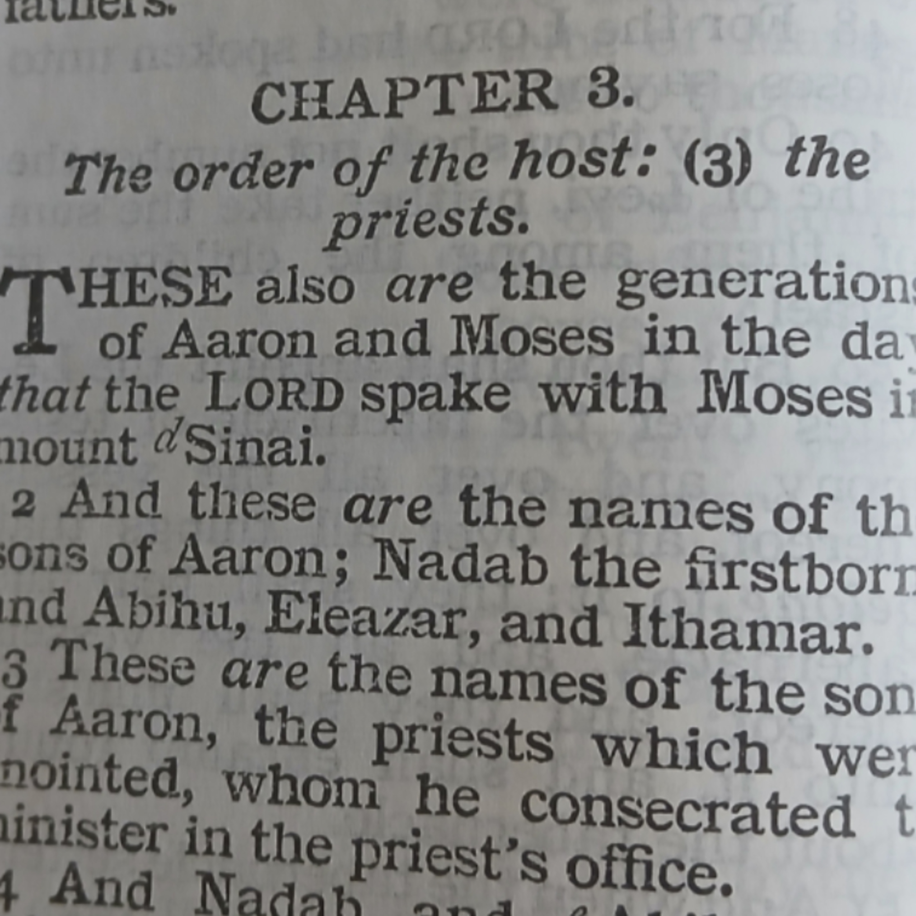 Numbers chapter 3