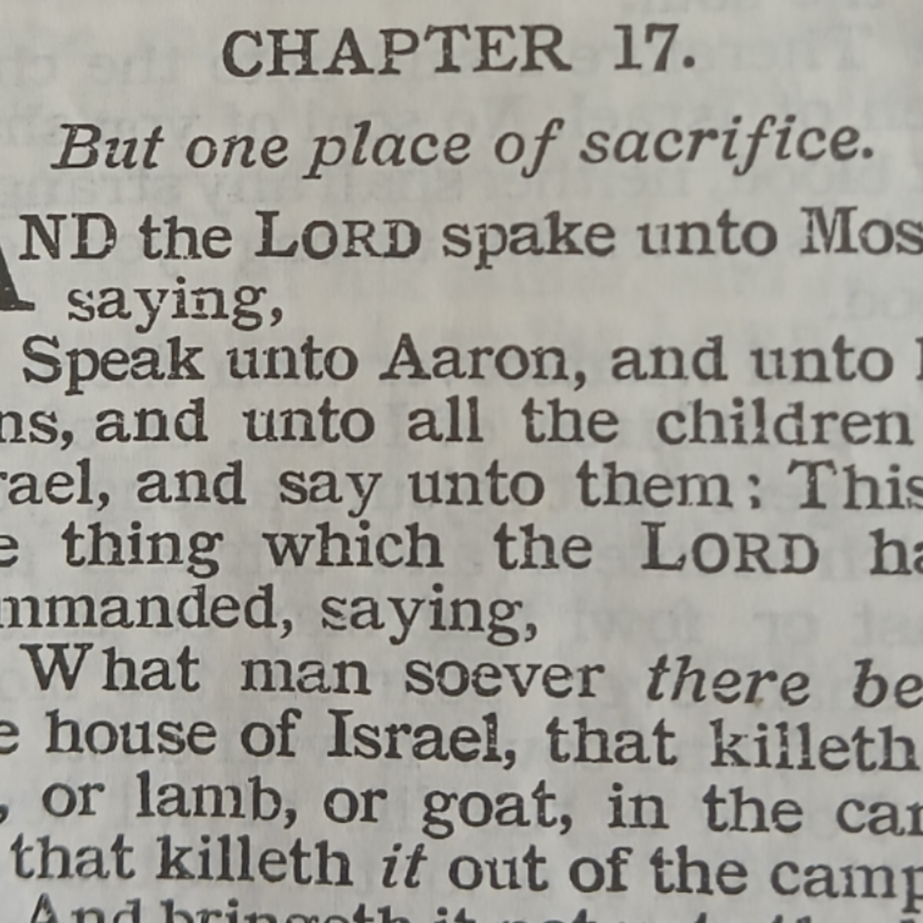 Leviticus chapter 17
