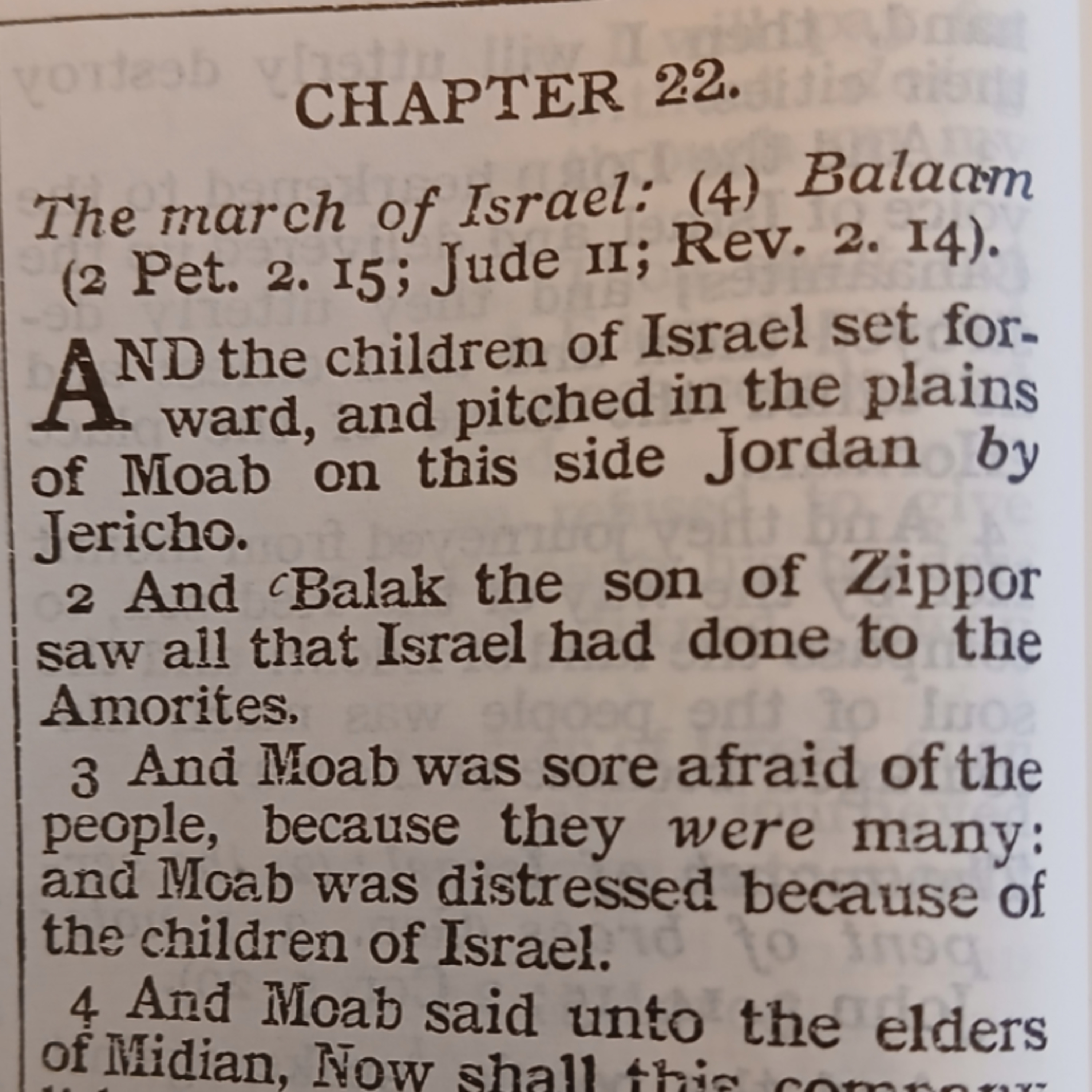 Numbers chapter 22