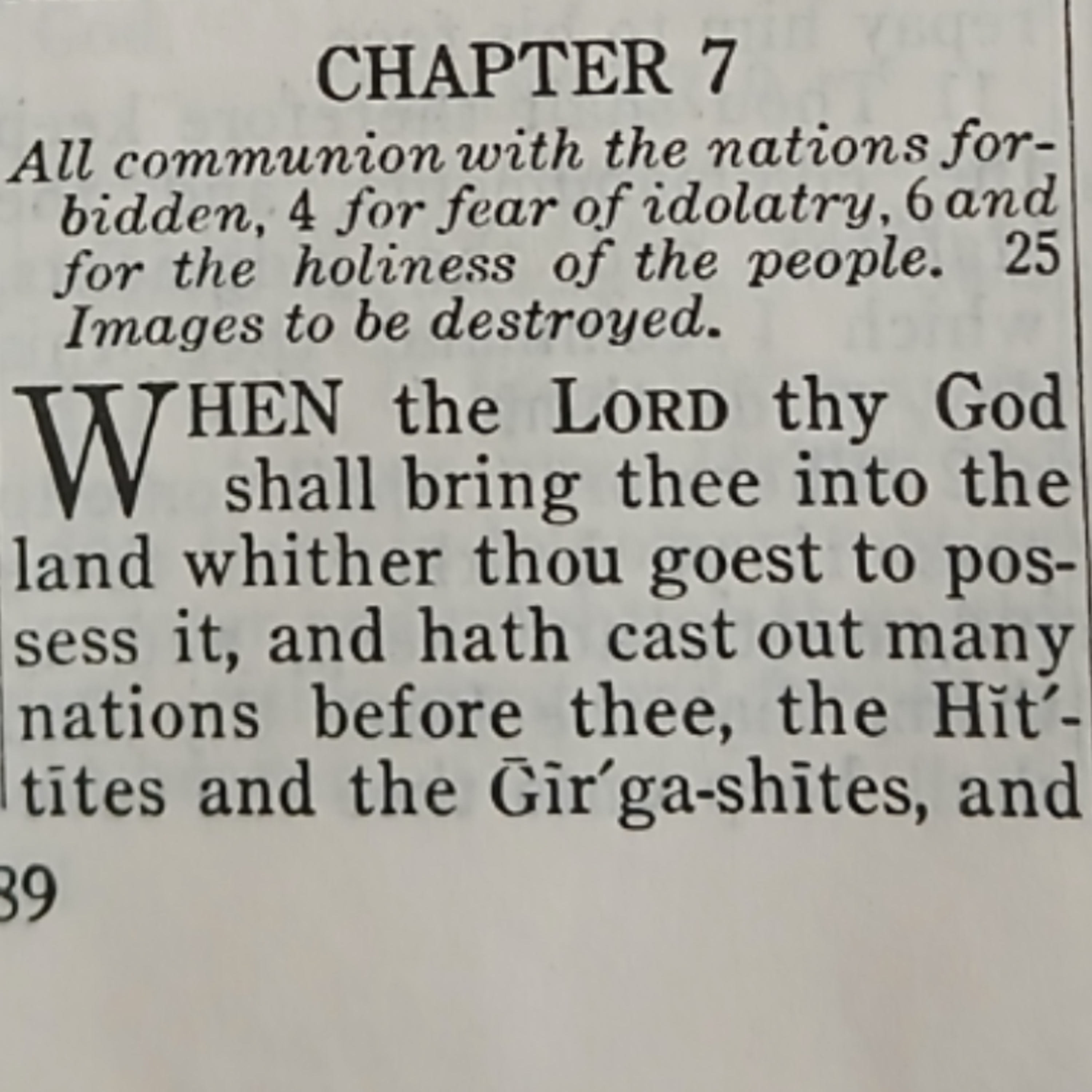 Deuteronomy chapter 7