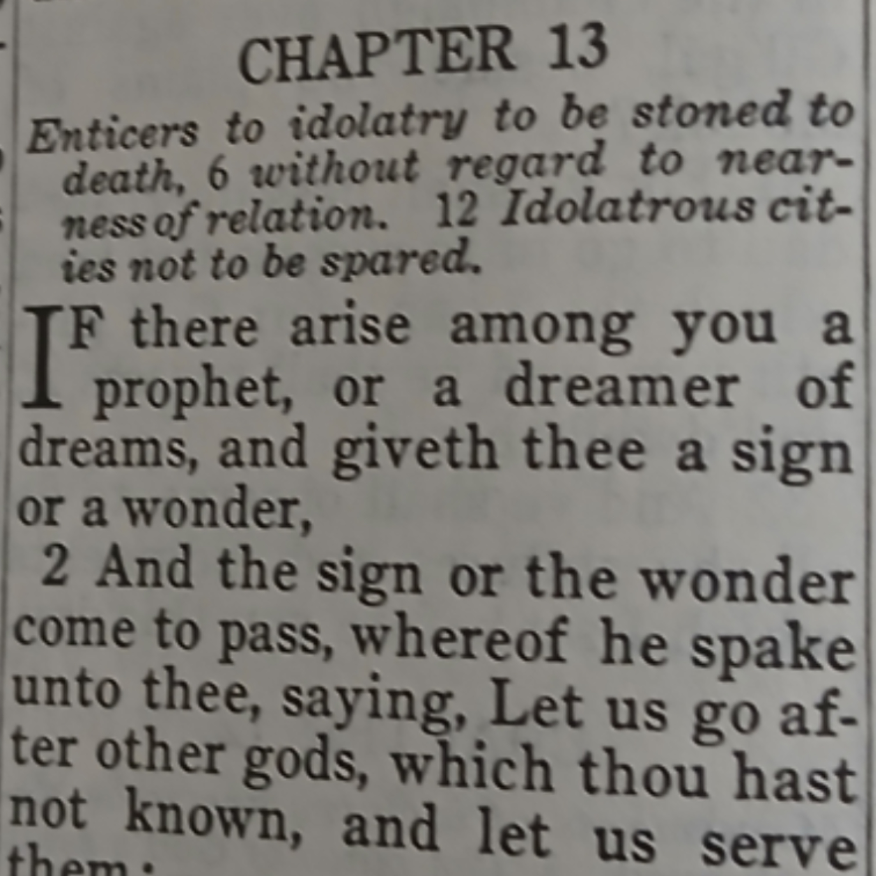 Deuteronomy chapter 13