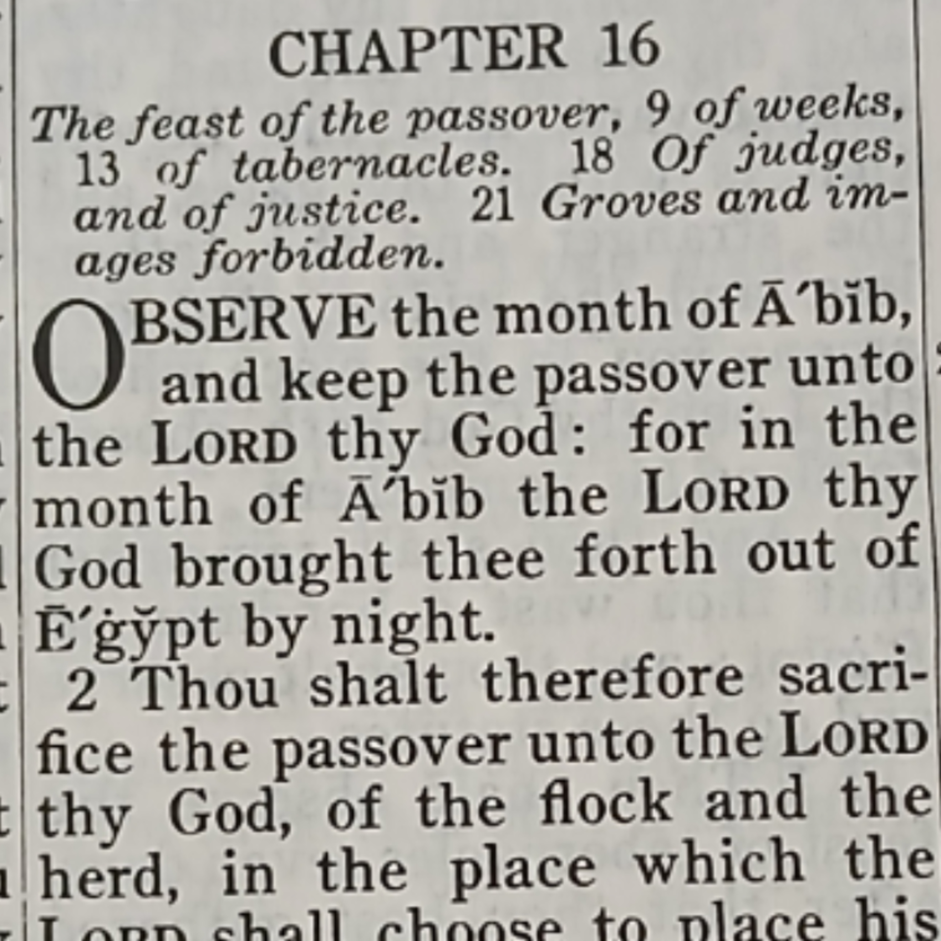 Deuteronomy chapter 16 episode artwork