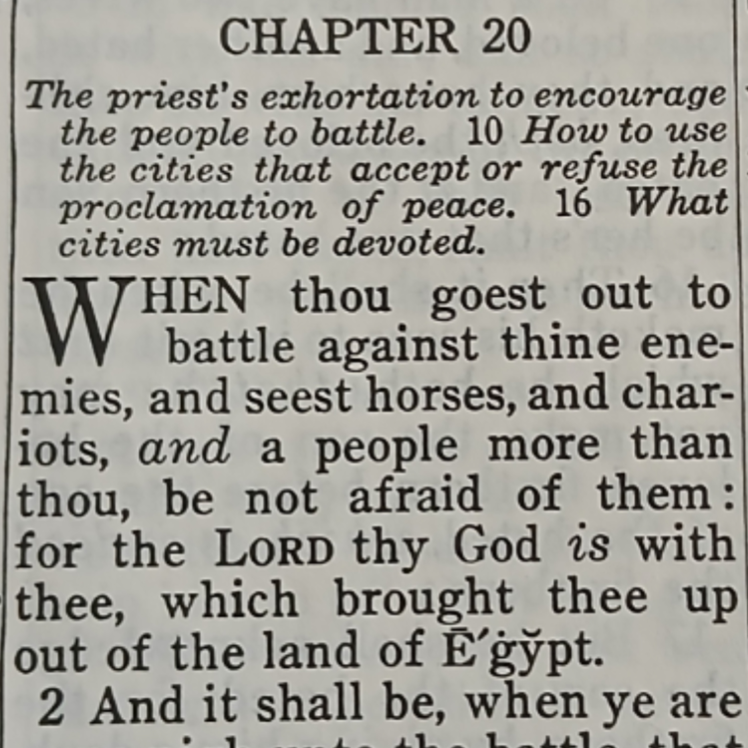 Deuteronomy chapter 20 episode artwork