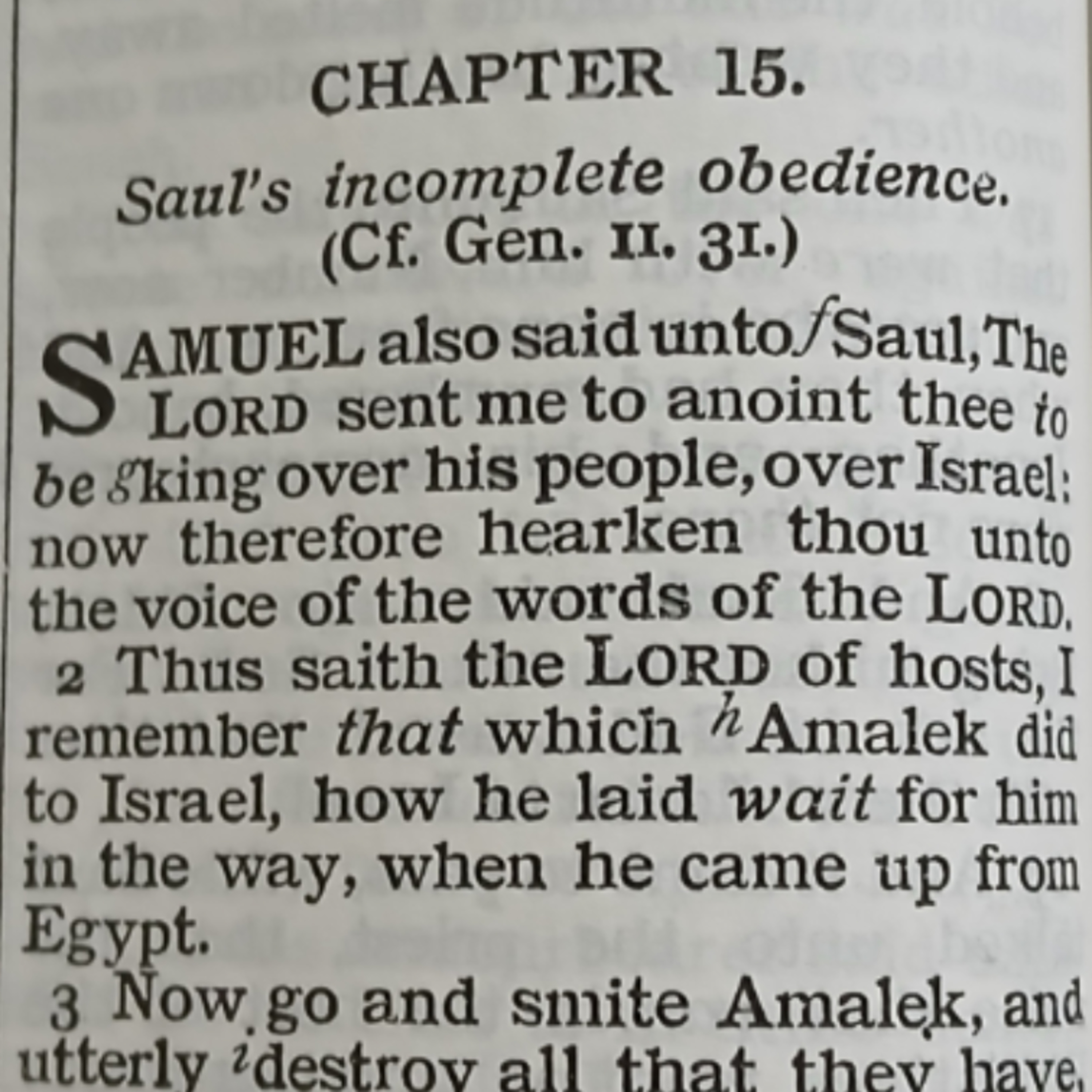1 Samuel chapter 15 episode artwork