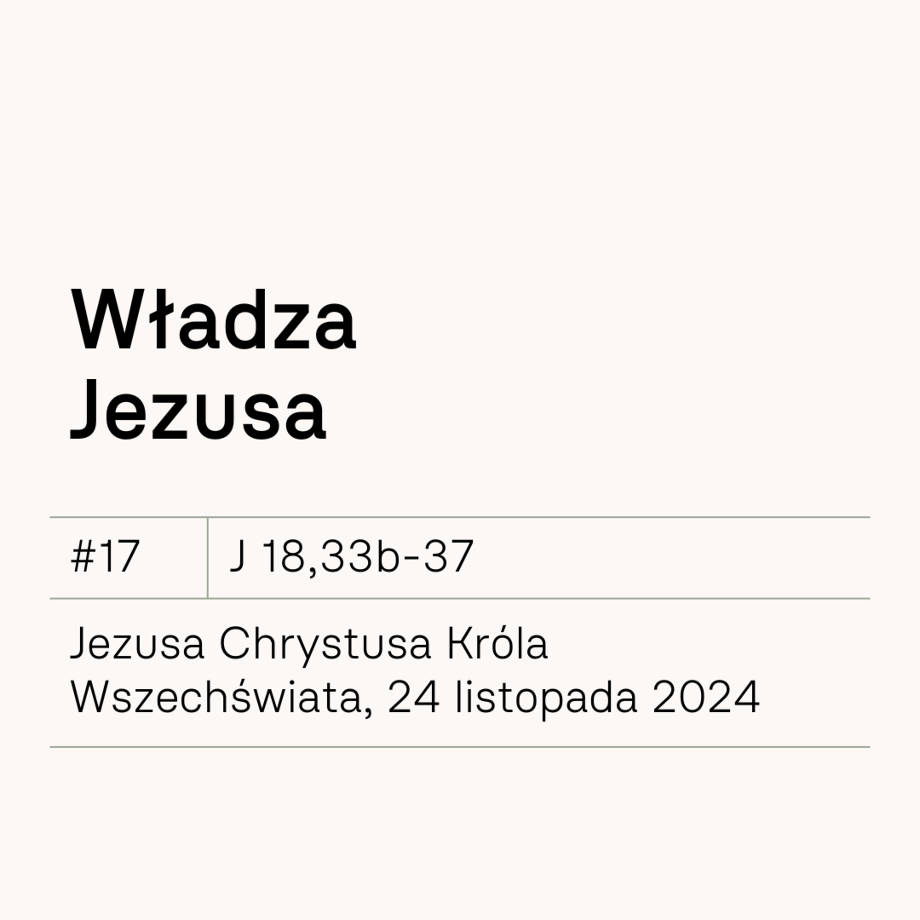 #17 Władza Jezusa episode artwork